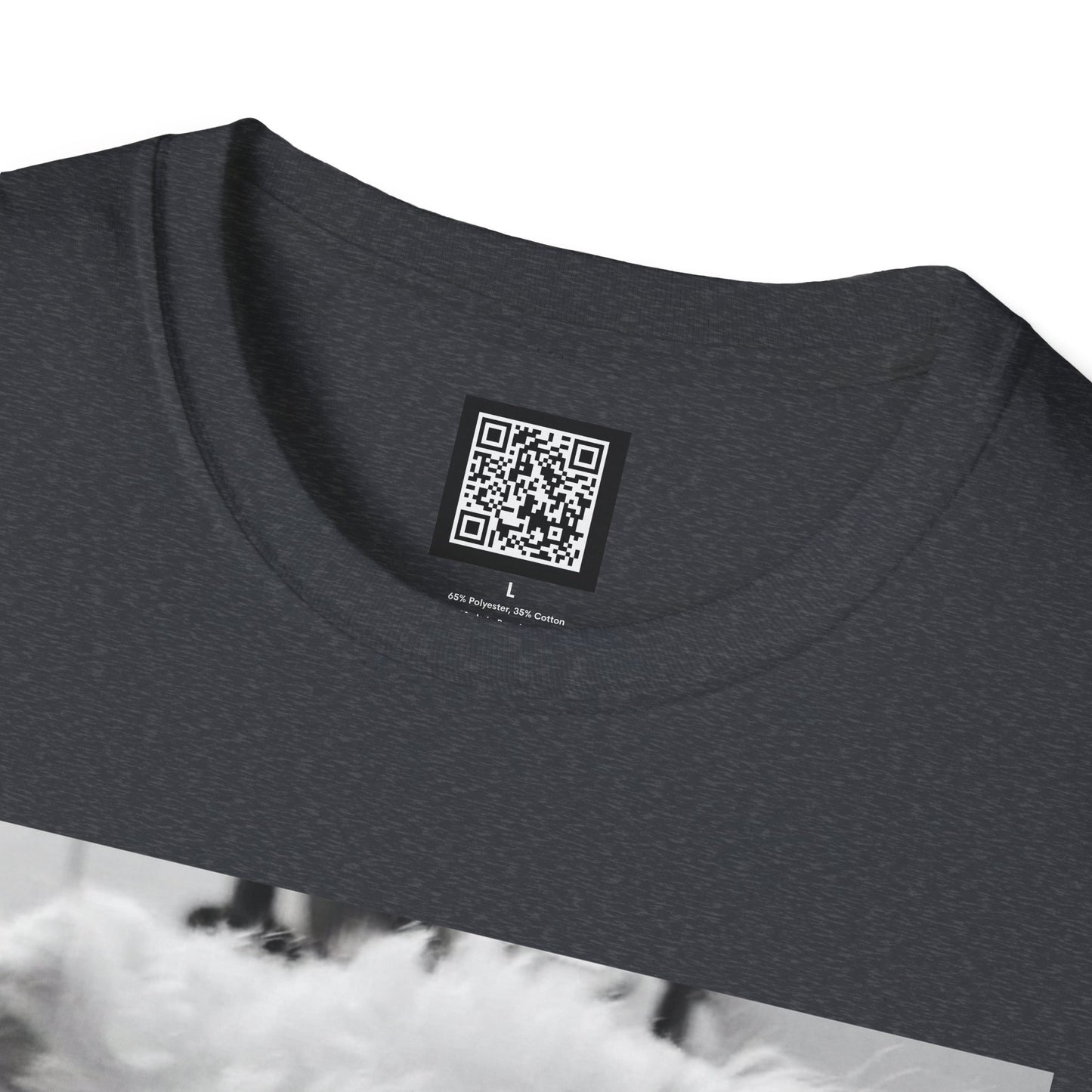 Personalized Smoking Puppy Photo T-Shirt — Retro Black & White Cute Dog Graphic Tee