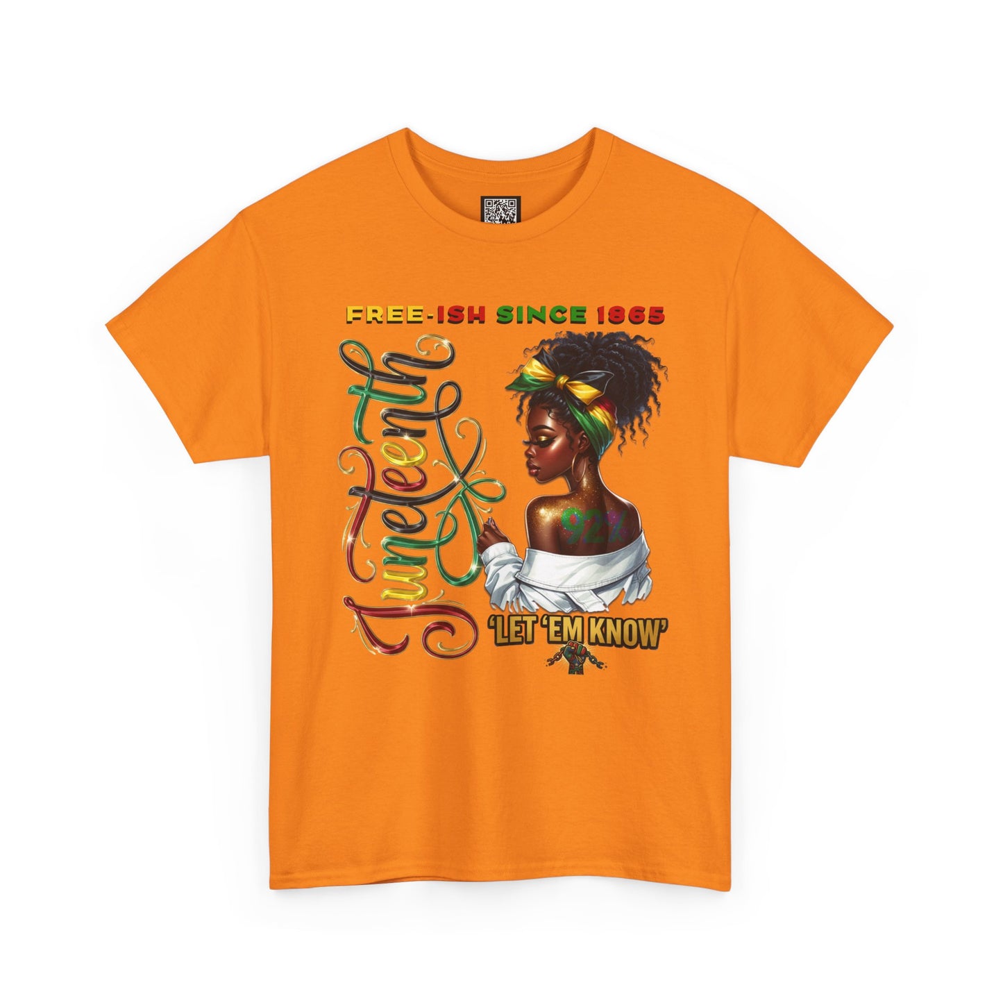 Juneteenth Celebration T-Shirt — 'Juneteenth Let 'Em Know' African American Heritage Tee