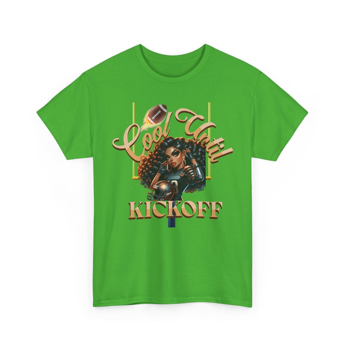 Cool Vibes Kickoff T-Shirt, Game Day Tee, Chic Football Apparel, Football Girl Shirt, Woman Glam Football Shirt, Cute Football Tees, Football Shirts