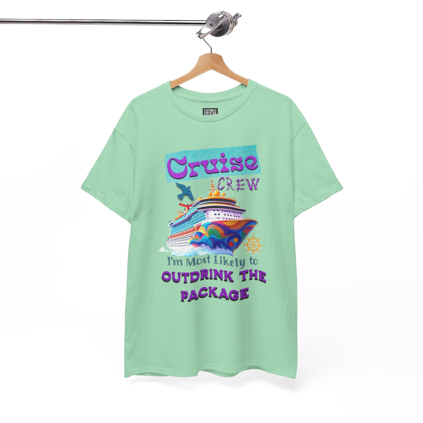 Cruise Crew Outdrink Package Tee | Fun Vacation T-Shirt | Perfect for Summer, Group Trips, Gifts, Drink Package T-Shirt for Cruise