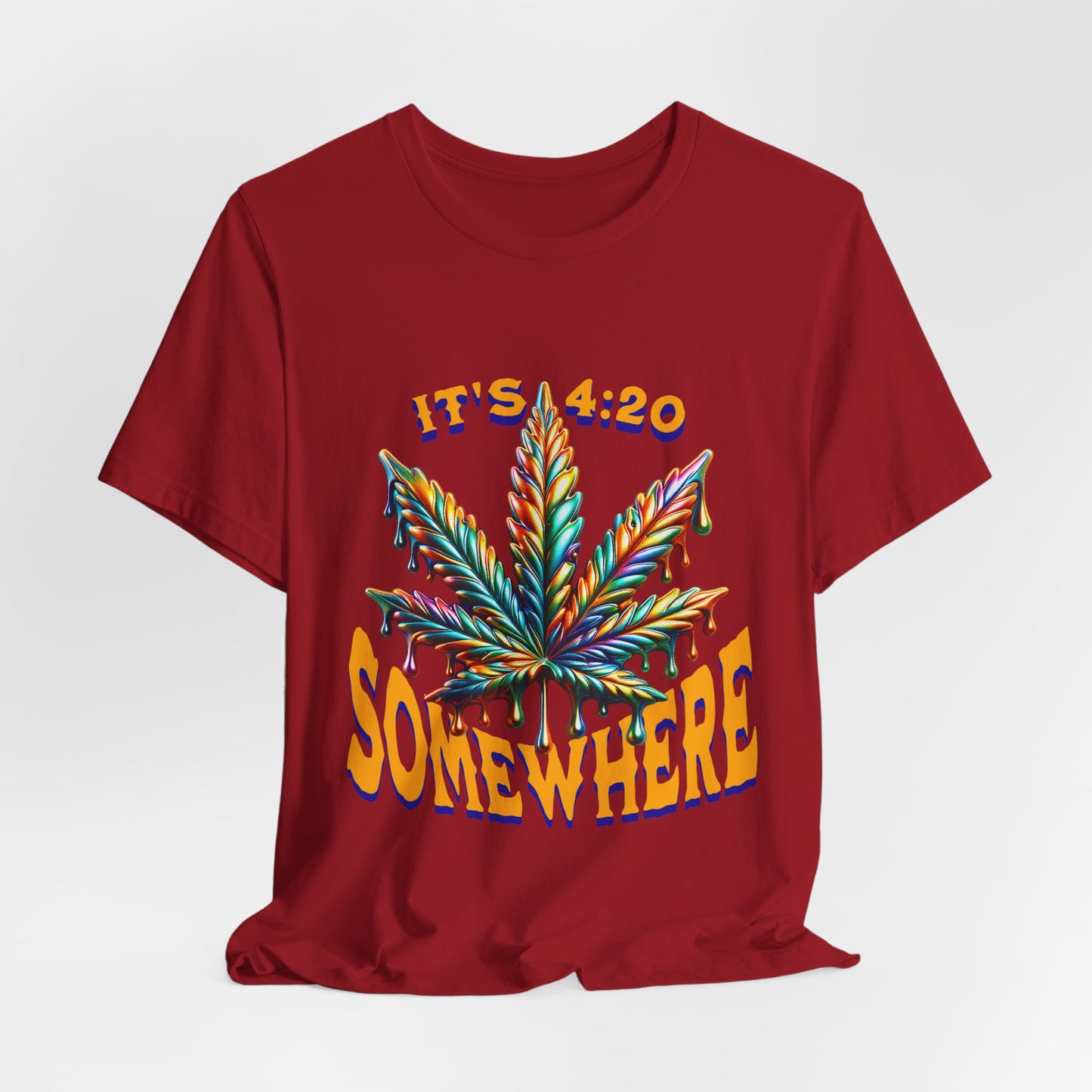 It's 420 Somewhere T-Shirt, Funny Marijuana Shirt, Cannabis Lifestyle Shirts, Funny Stoner Shirt, Cannabis Leaf T-Shirts, 420-Friendly Fashion