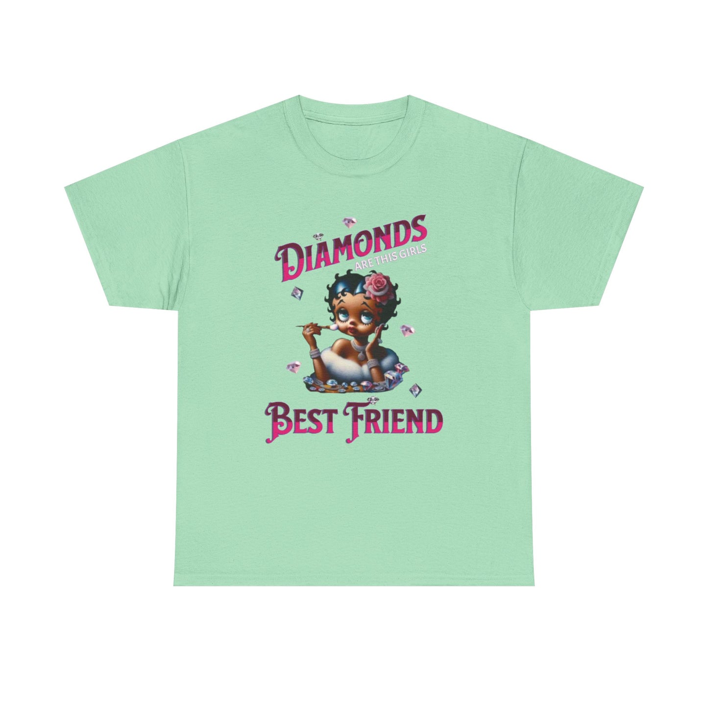 Diamonds Are This Girl's Best Friend, Marilyn Monroe Quote Shirt, Best Friend Tees, Betty Boop I Love Diamonds T-Shirts,