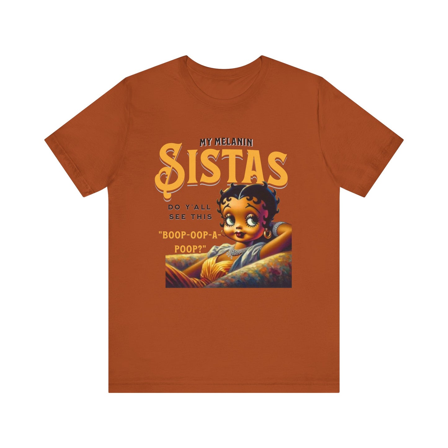 Melanin Betty Boop, 92% Black Woman Shirt, Black Girl Magic Tees, Black Culture T-Shirts, Humorous Betty Boop Shirts, Betty Boop T-Shirts