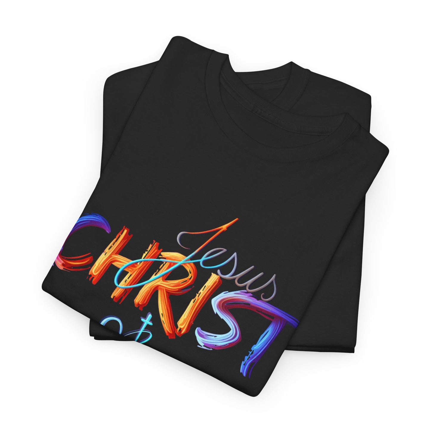 Jesus Christ Shirt, Faith & Light T-shirt, Christian Apparel, Bold Christian Graphics, Christian Gift, Faith-Based Art, Gospel Merchandise