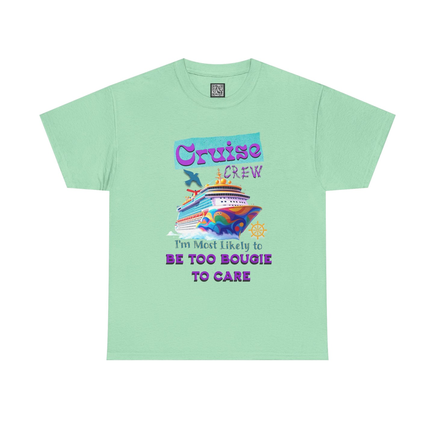 Cruise Crew Tee: Be Too Bougie to Care, Vacation Outfits, Nautical Shirt, Travel Gift, Summer Apparel, T-Shirt for the Bougie One