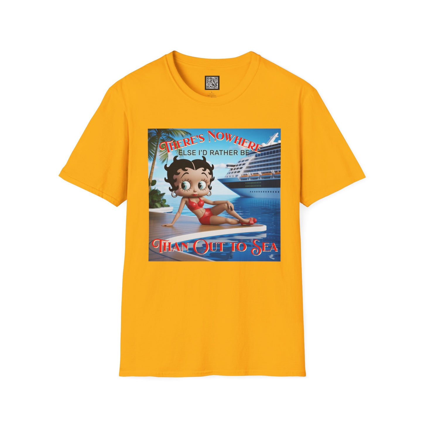 Betty Boop Cruisin' Vintage T-Shirt, Retro Beach Tee, Cute Cruise Themed Summer Fun Shirt, Vacation Outfit, Bettsie Style Clothing