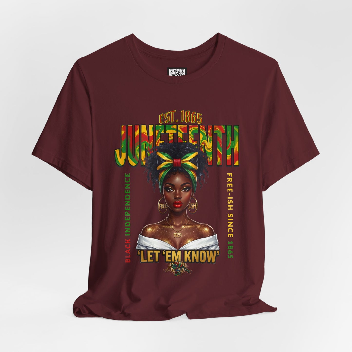 Juneteenth T-Shirt – "Let 'Em Know" Black Independence Tee