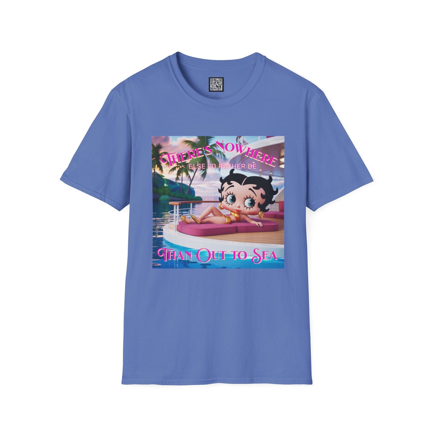 Betty Boop Tropical Unisex T-Shirt, Beach Lover Tee, Summer Vibes Shirt, Retro Cartoon Apparel, Gifts for Her, Fun Vacation Top