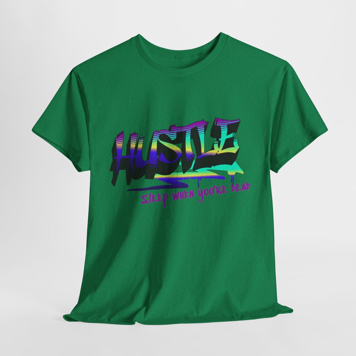 Hustle Hard - Vibrant Graffiti Design, Graffiti-Inspired Art, Motivational Merchandise, Entrepreneur Lifestyle Apparel, Unisex Motivational Gift
