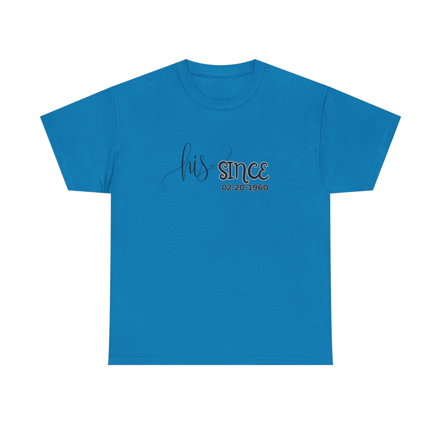 Personalized His and Hers Valentine T-Shirts, Custom Valentine T-Shirts, Unisex Valentine T-Shirts, T-Shirts for Couples, (Hers Solid Separately)