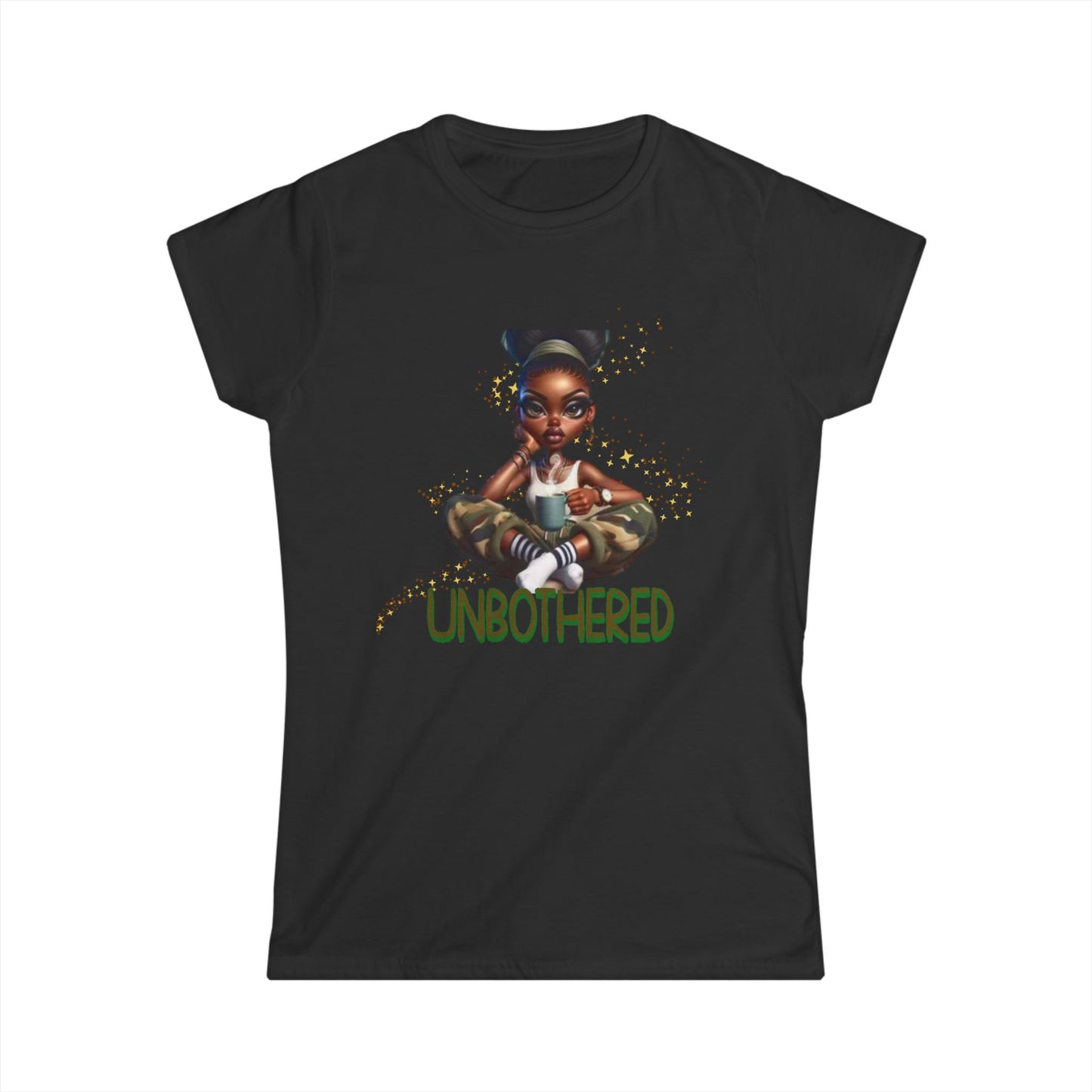 Unbothered Serenity T-Shirts for Women, Black Woman Empowerment, 92% Black Women Shirts, Melanin Magic T-Shirts, Black Girl Magic Tees