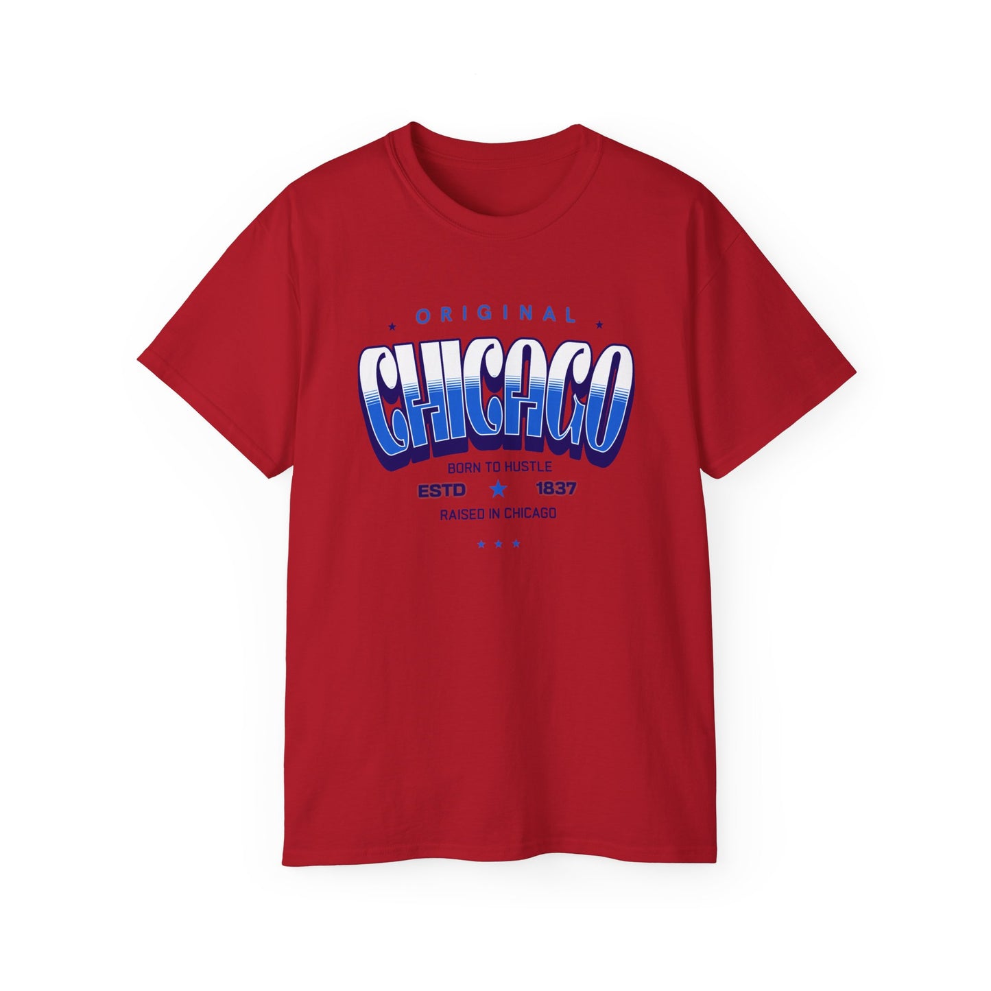 Chicago Hustle Graphic Tee, Streetwear T-Shirt, Gift for Travelers, Chicago Souvenir, Unisex Chicago T-Shirts Casual Wear. Chi-Town Tees