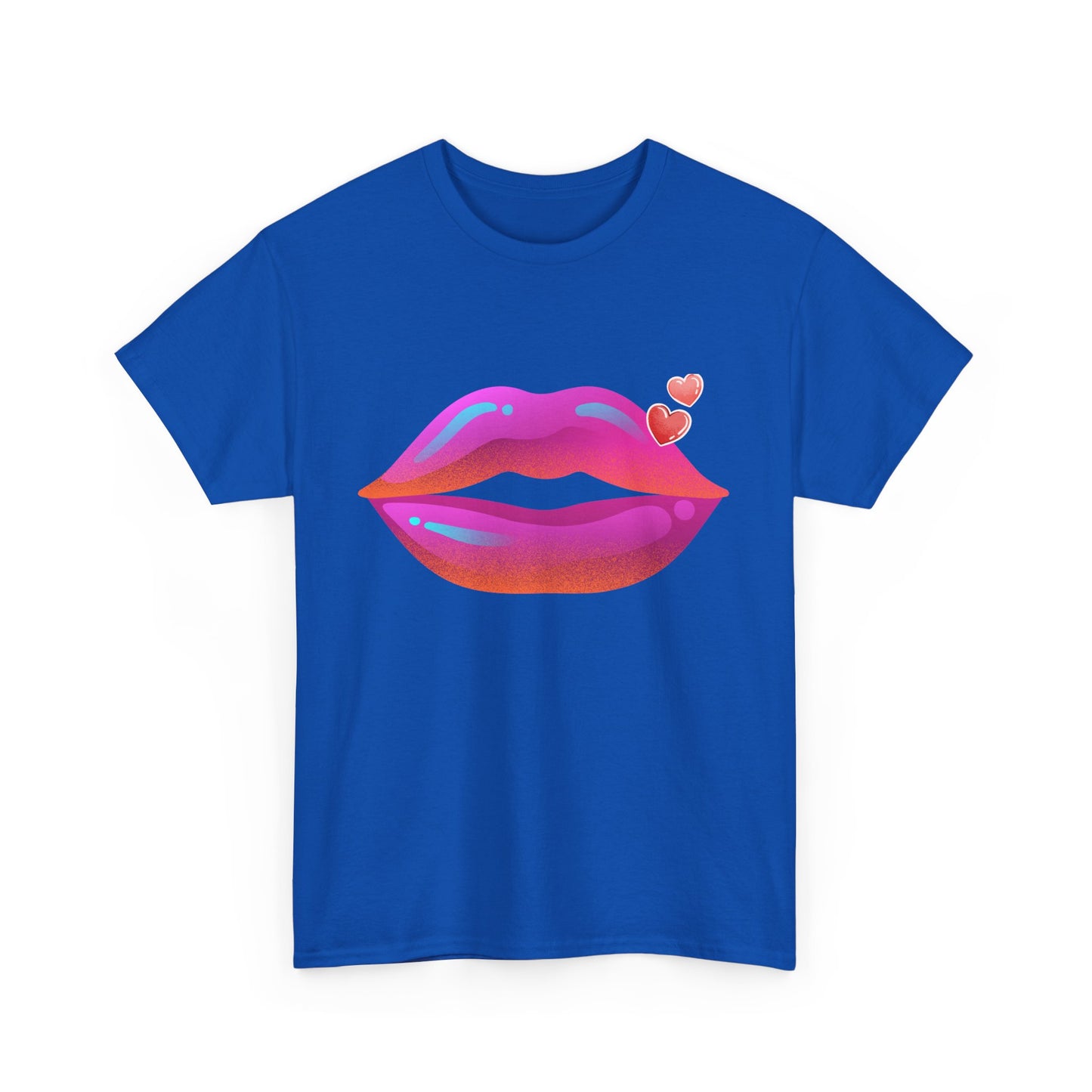 Bold Kiss Lips with Hearts Shirt, Vibrant Pop Art Lip T-Shirt, Valentine T-Shirt Gift, Lip Art Shirt, Black History T-Shirts for Women