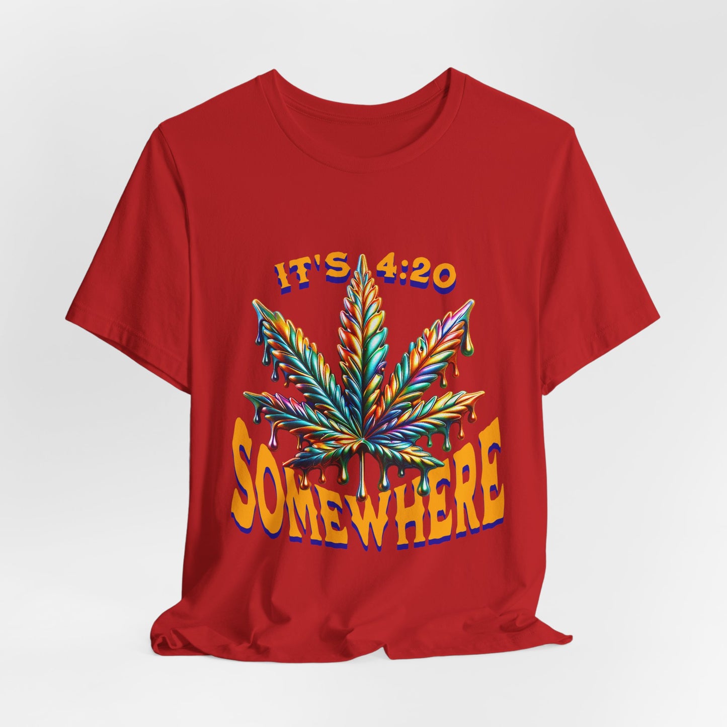 It's 420 Somewhere T-Shirt, Funny Marijuana Shirt, Cannabis Lifestyle Shirts, Funny Stoner Shirt, Cannabis Leaf T-Shirts, 420-Friendly Fashion
