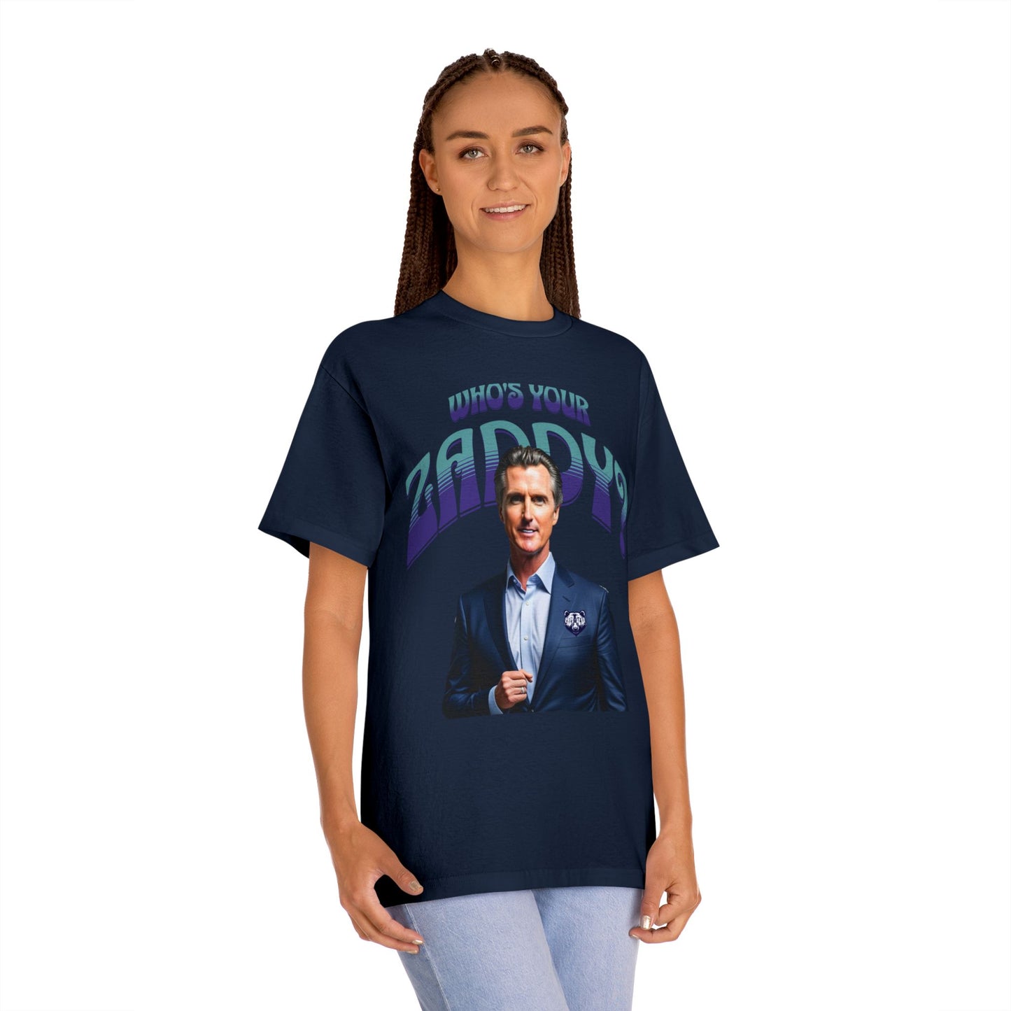 Who's Your Daddy? Funny Classic Tee, Funny Zaddy Gift, Gavon Newsome Tee Shirt, Dad Humor Apparel, Trendy Gavon T-Shirt, Political Tees