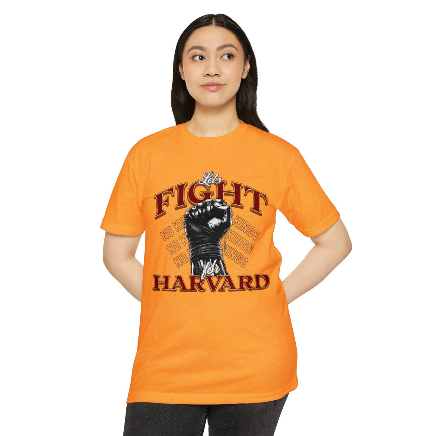 Empowering Fight for Hardvard University T-Shirt | Trump vs. Harvard T-Shirts, Spirit of Democracy, Standing with Hardvard Tee