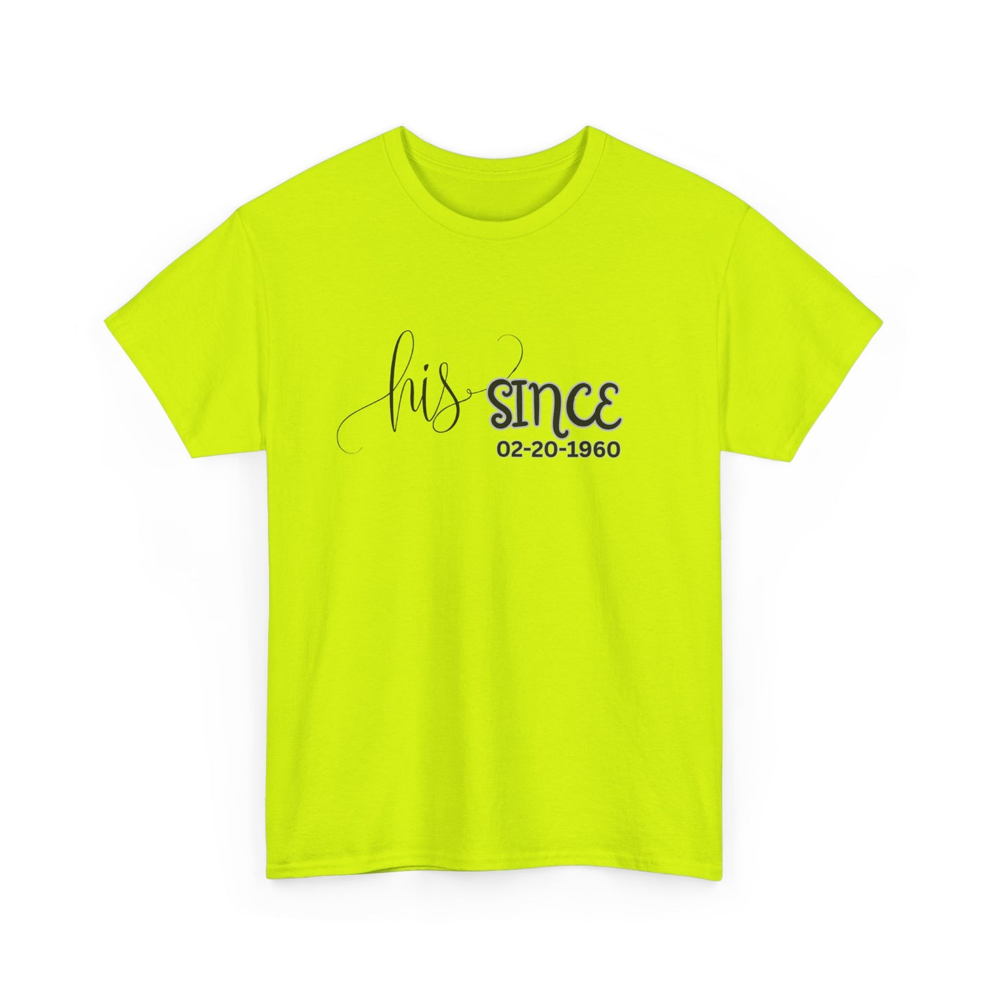 Personalized His and Hers Valentine T-Shirts, Custom Valentine T-Shirts, Unisex Valentine T-Shirts, T-Shirts for Couples, (Hers Solid Separately)
