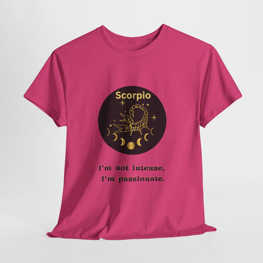 Scorpio T-Shirt, Scorpio Horoscope Gifts, Birth Month Gifts, Zodiac Sign T-Shirt Gifts, Astrology T-Shirt, Unisex Heavy Cotton Tee