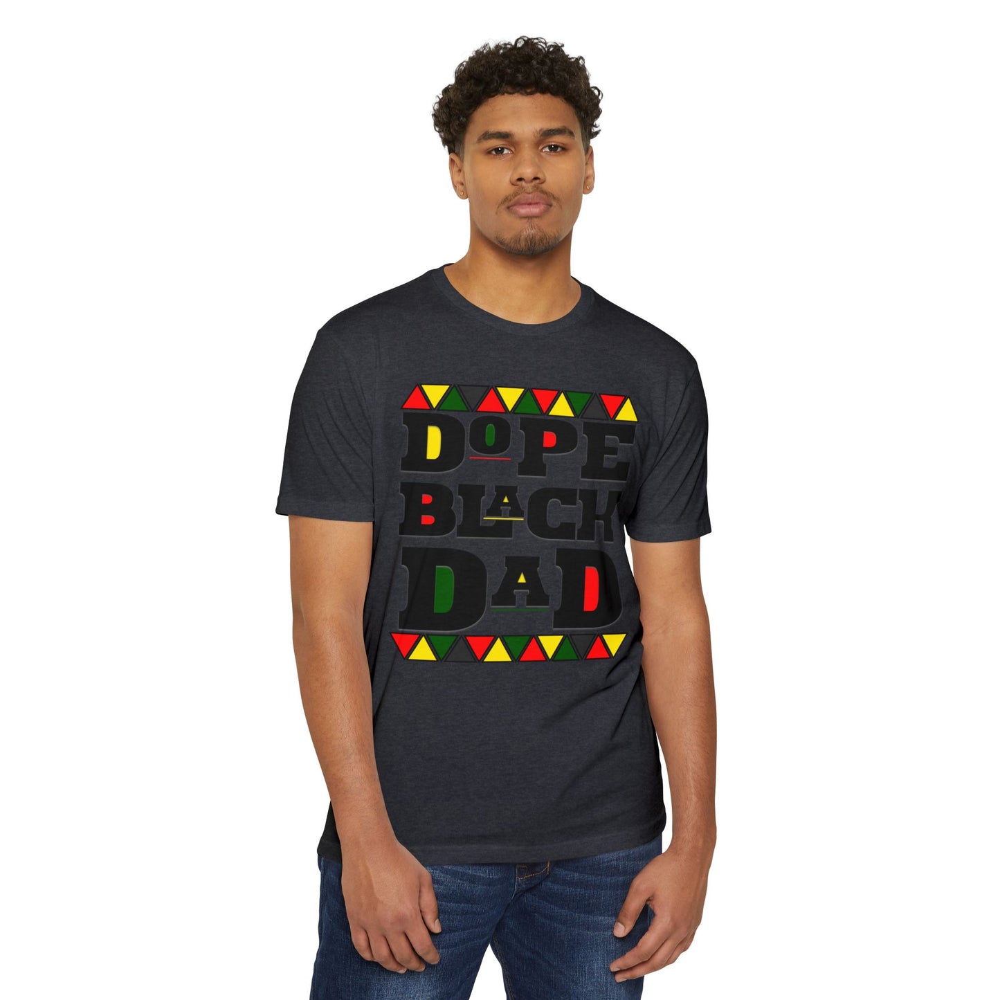 Dope Black Dad T-Shirt, Unisex Jersey Tee for Father's Day, Gift for Dads, Family Reunion Shirt, Cool Black Dad Apparel