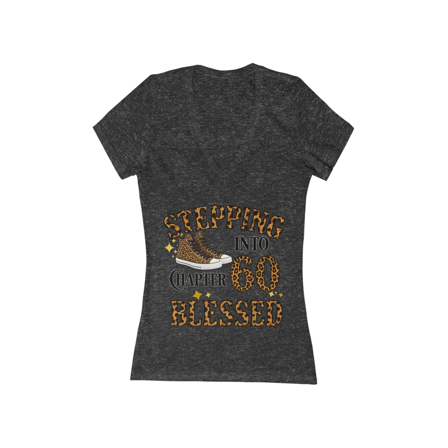Stepping Into Chapter 60 Blessed Deep V‑Neck Tee
