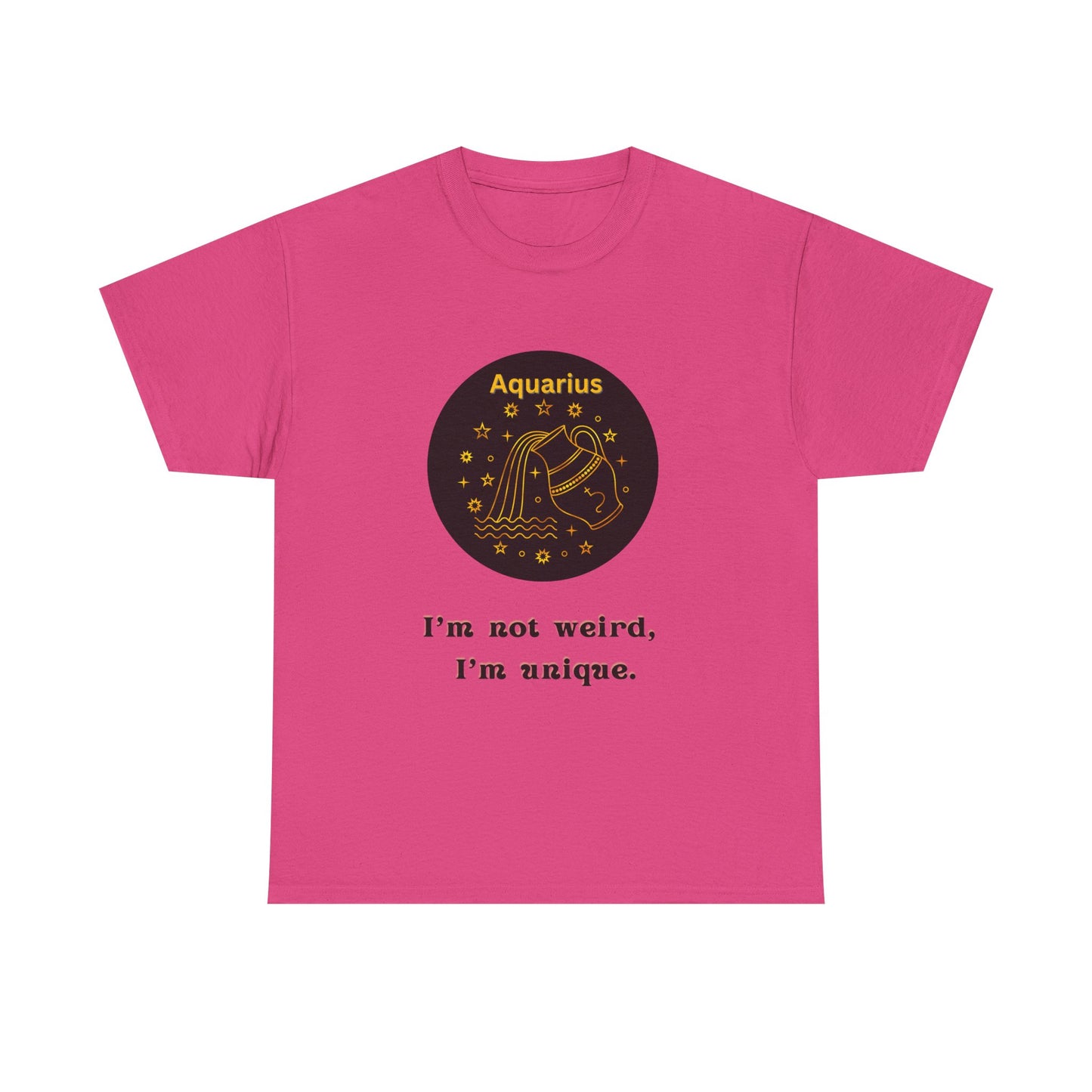 Aquarius T-Shirt, Aquarius Horoscope Gifts, Birth Month Gifts, Zodiac Sign T-Shirt Gifts, Astrology T-Shirt, Unisex Heavy Cotton Tee