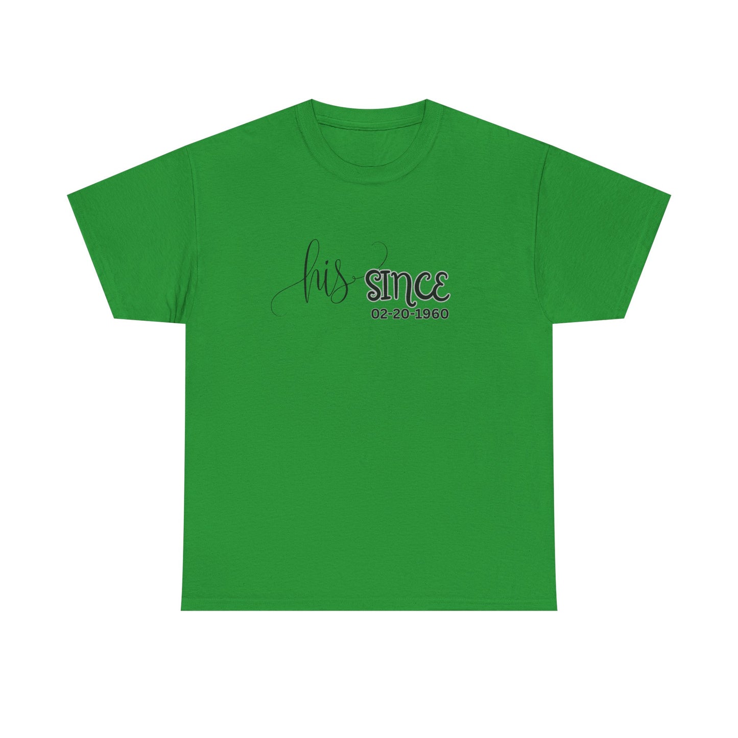 Personalized His and Hers Valentine T-Shirts, Custom Valentine T-Shirts, Unisex Valentine T-Shirts, T-Shirts for Couples, (Hers Solid Separately)