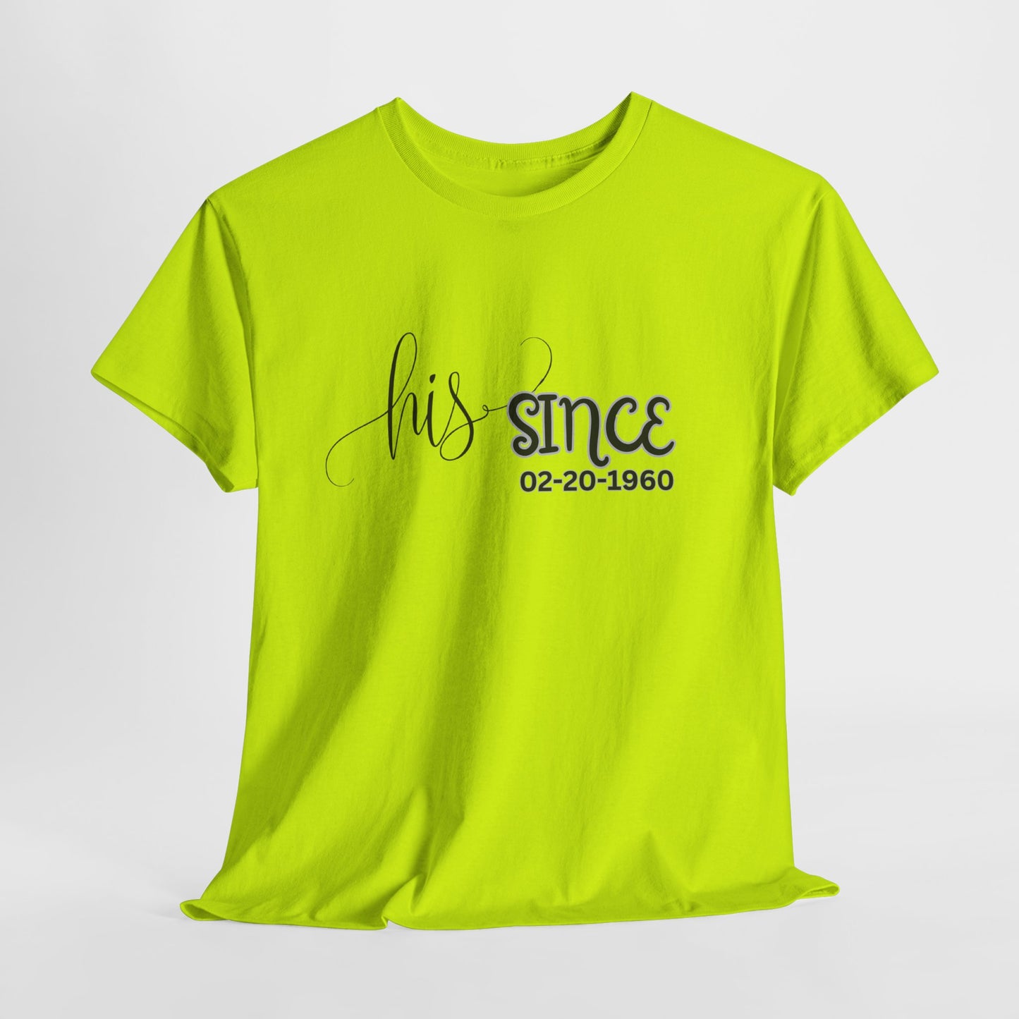 Personalized His and Hers Valentine T-Shirts, Custom Valentine T-Shirts, Unisex Valentine T-Shirts, T-Shirts for Couples, (Hers Solid Separately)