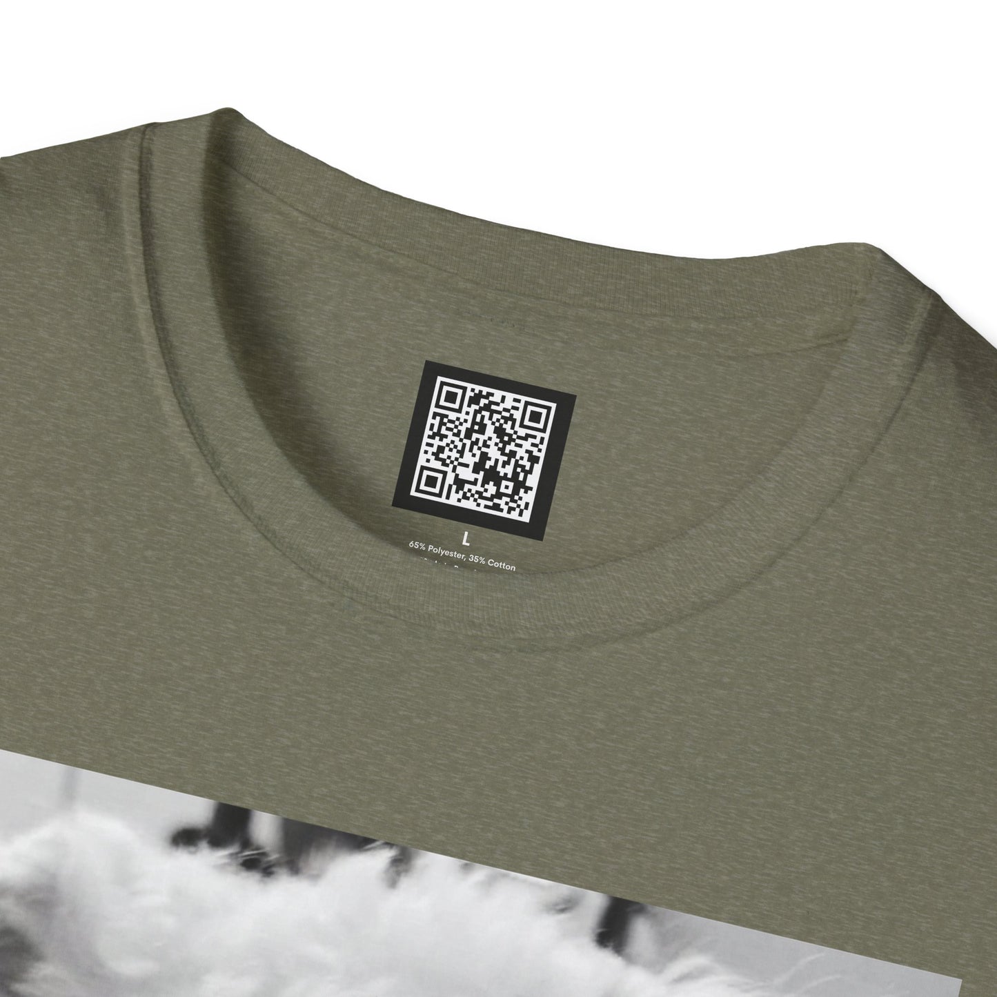 Personalized Smoking Puppy Photo T-Shirt — Retro Black & White Cute Dog Graphic Tee