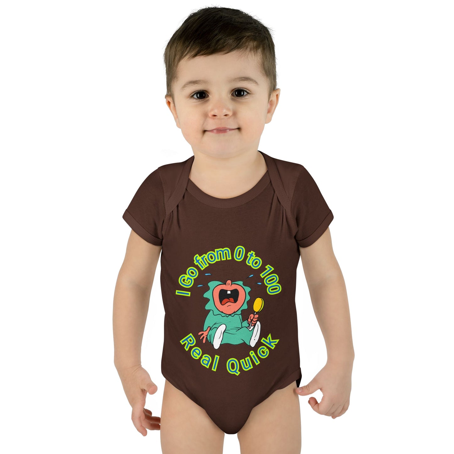 Funny Baby Onesies from 0 to 24 Months, Cute Colorful Baby Onesies for Boy or Girl, From 0 to 100 Real Quick, Newborn Baby Shower Gifts