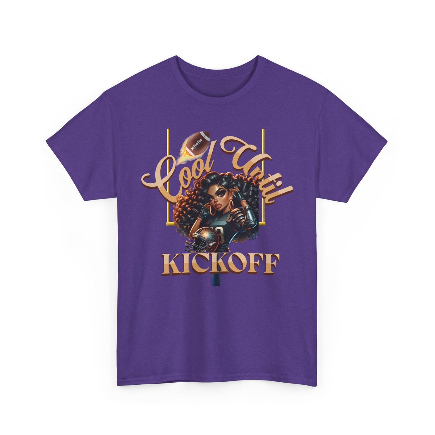 Cool Vibes Kickoff T-Shirt, Game Day Tee, Chic Football Apparel, Football Girl Shirt, Woman Glam Football Shirt, Cute Football Tees, Football Shirts