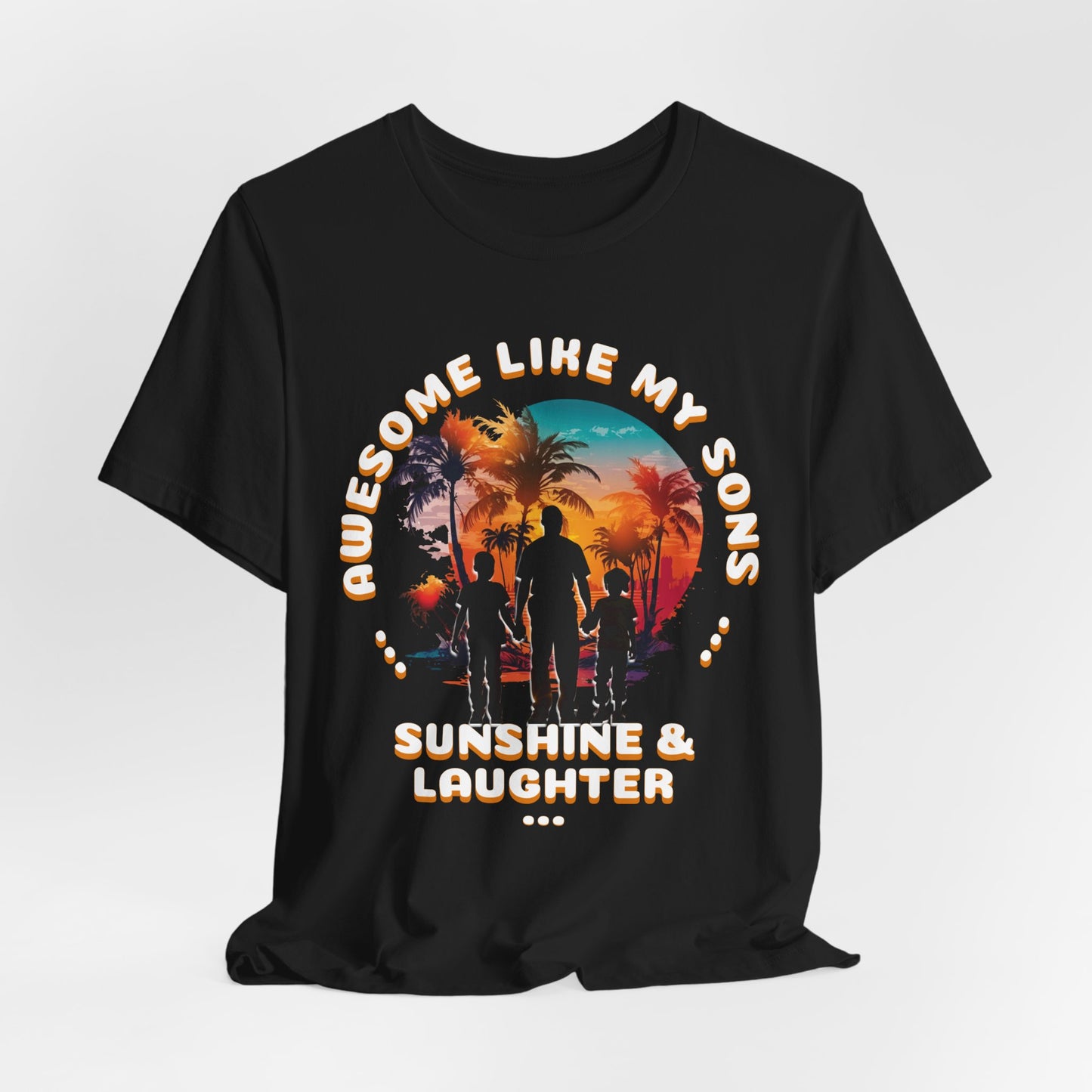 Sunshine & Laughter Tee - Unisex Jersey Short Sleeve Shirt, Gift for Parents, Summer Vibe T-Shirt, Family Trip Shirt, Vacation Apparel