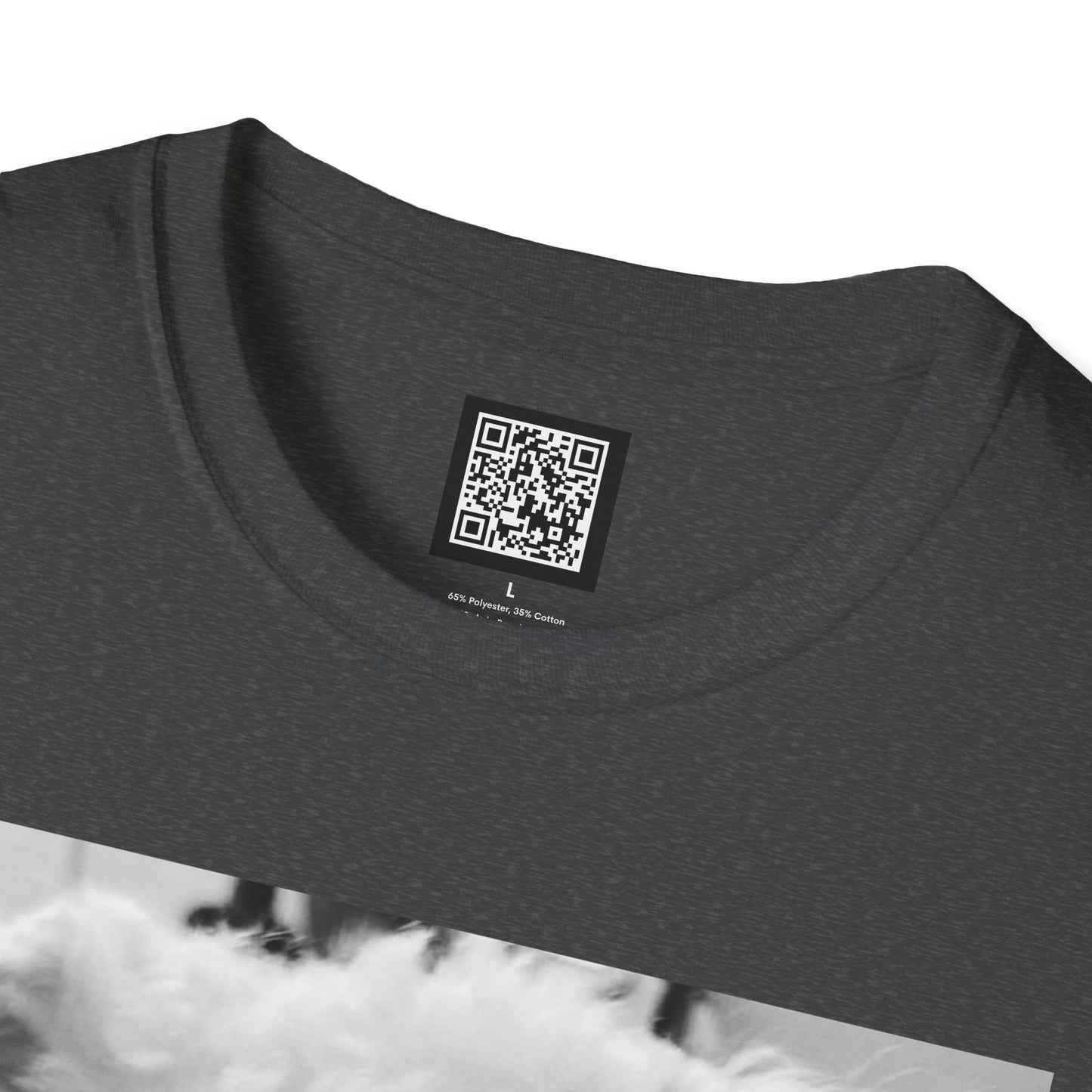 Personalized Smoking Puppy Photo T-Shirt — Retro Black & White Cute Dog Graphic Tee