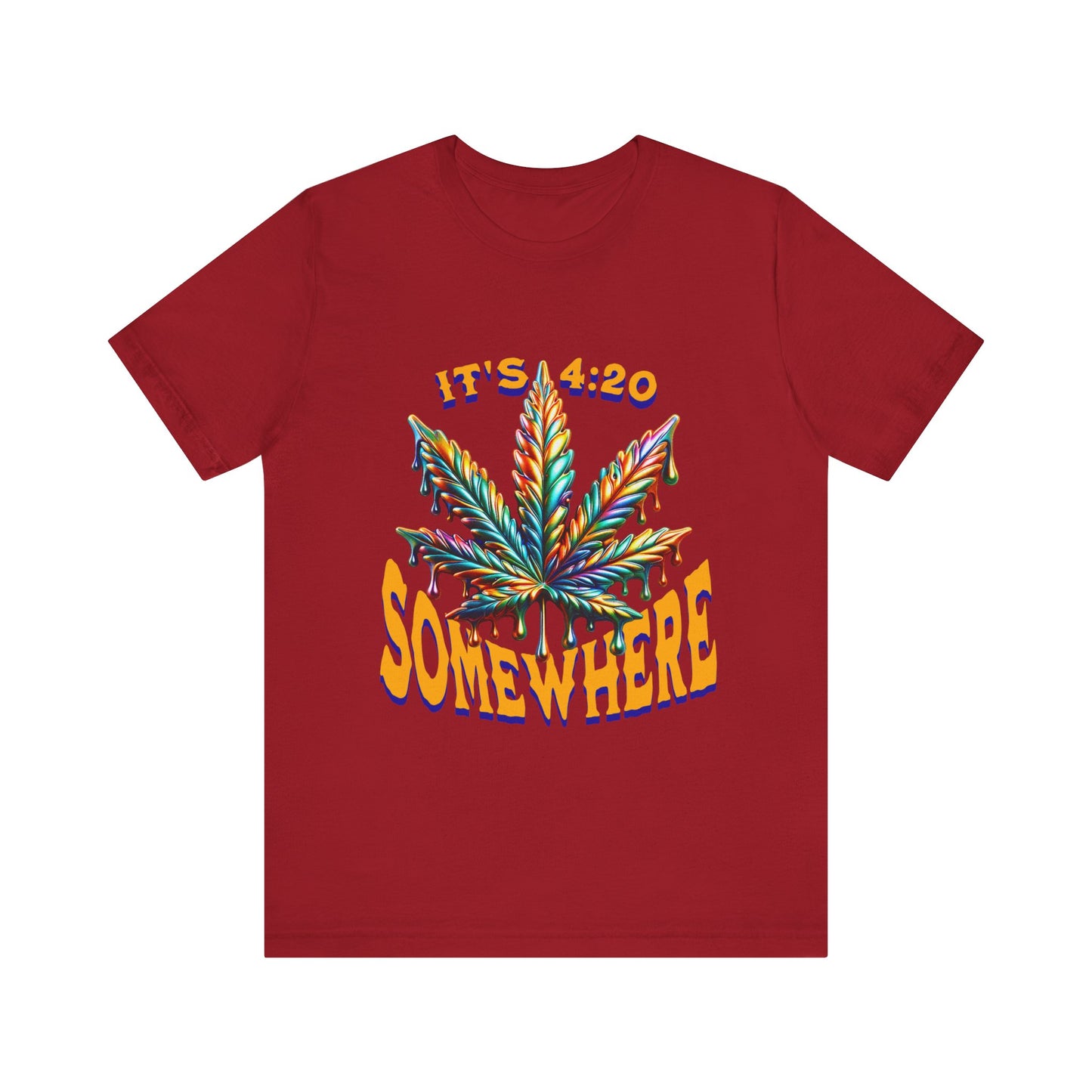 It's 420 Somewhere T-Shirt, Funny Marijuana Shirt, Cannabis Lifestyle Shirts, Funny Stoner Shirt, Cannabis Leaf T-Shirts, 420-Friendly Fashion