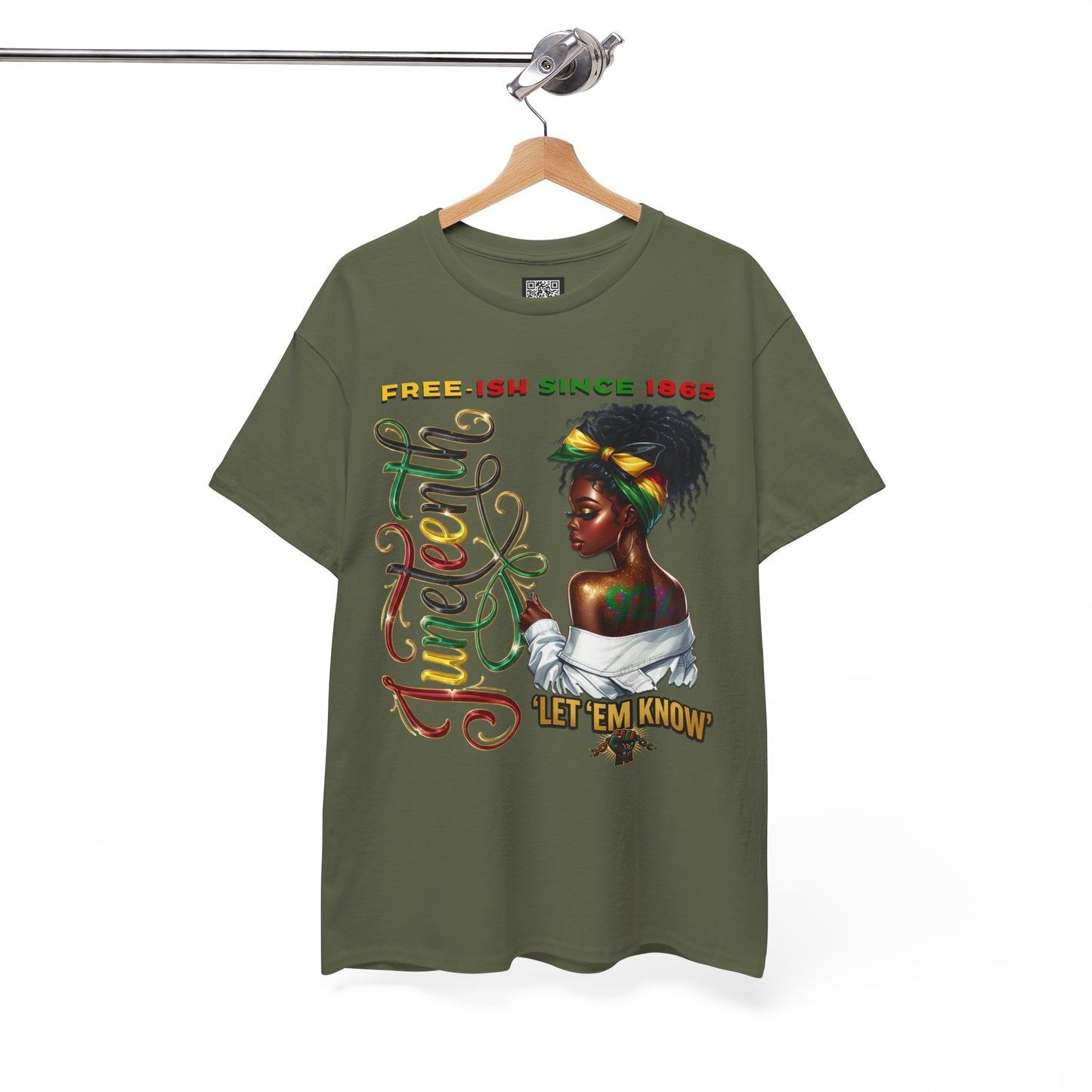 Juneteenth Celebration T-Shirt — 'Juneteenth Let 'Em Know' African American Heritage Tee