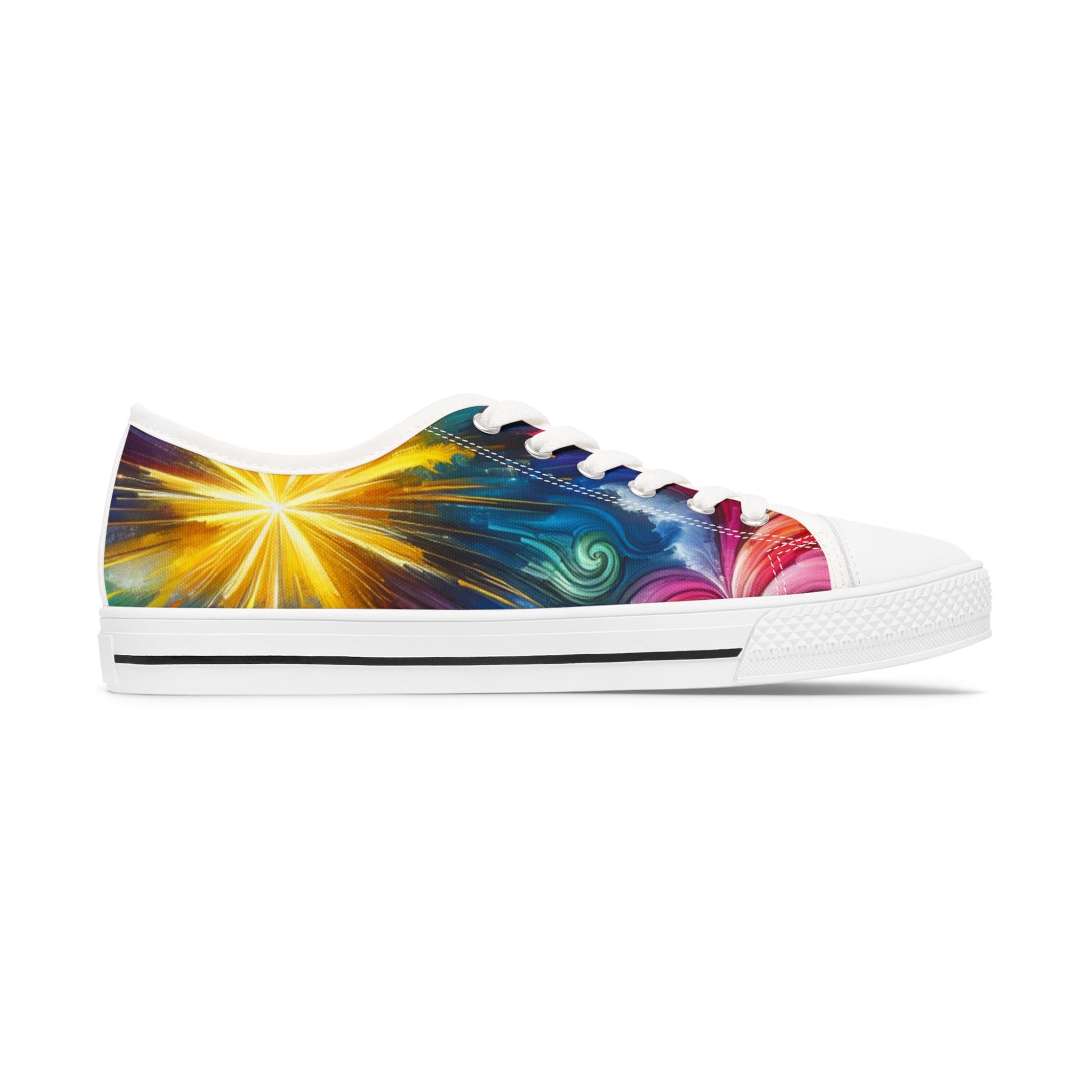 Vibrant Women's Low Top Sneakers, Colorful Casual Shoes, Trendy Tennis Shoes, Graffiti Sneakers, Lightweight Fashion Footwear