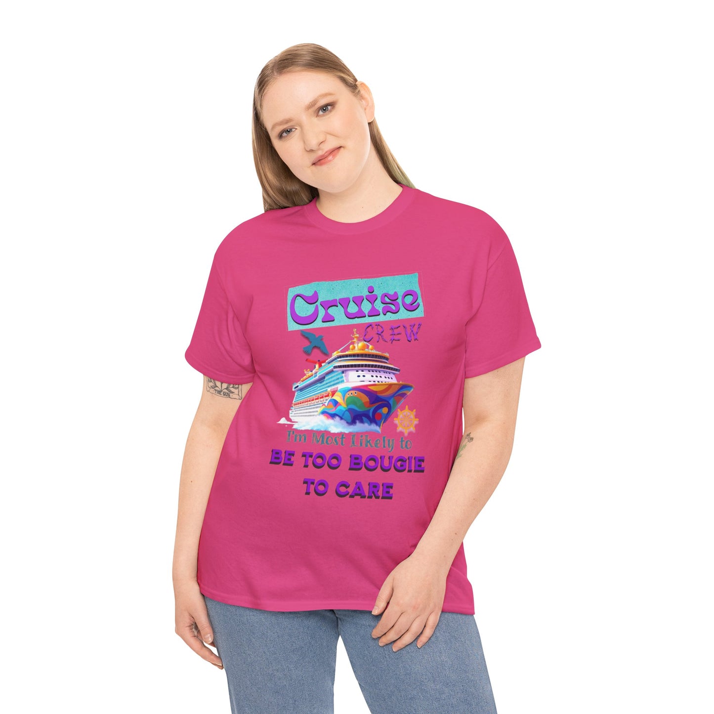Cruise Crew Tee: Be Too Bougie to Care, Vacation Outfits, Nautical Shirt, Travel Gift, Summer Apparel, T-Shirt for the Bougie One