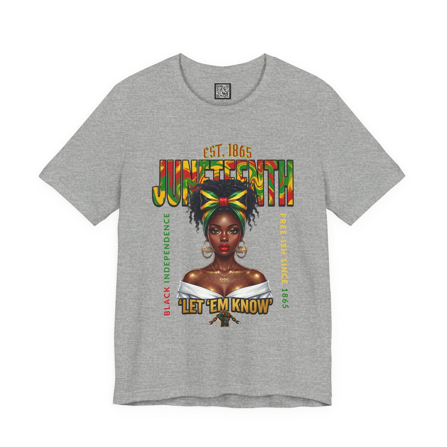 Juneteenth T-Shirt – "Let 'Em Know" Black Independence Tee