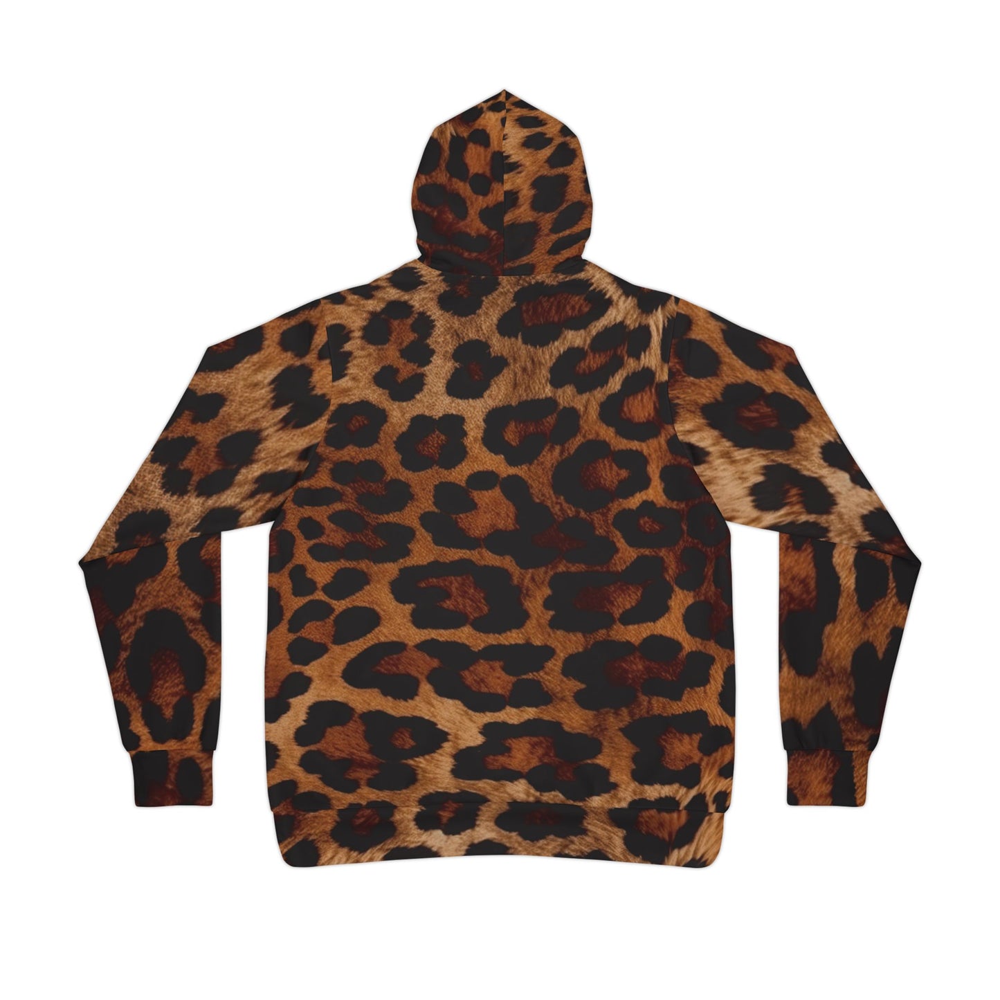 Wild Leopard Print Athletic Hoodie - Trendy Casual Street Style Hoodie, Leopard Print Pullover, Gym Essentials, Unique Unisex Gift Idea