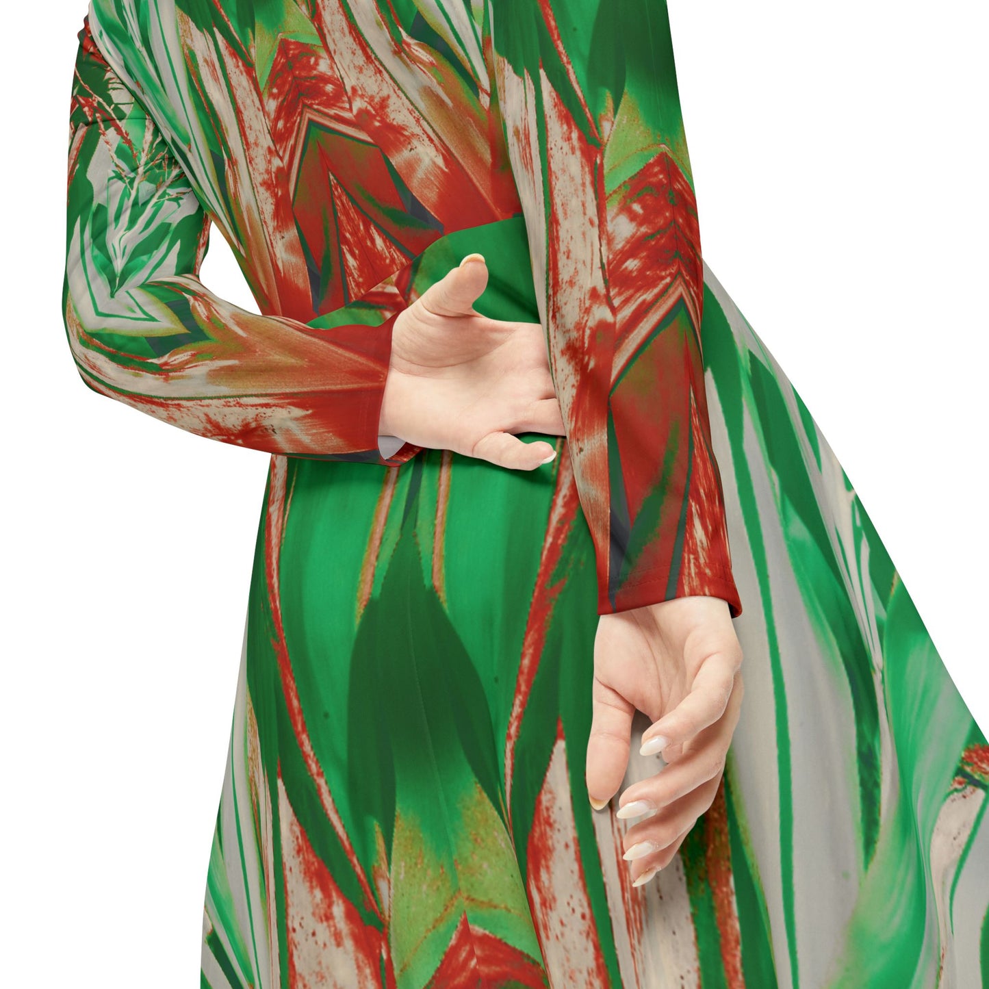 Vibrant Long Sleeve Dance Dress - Perfect for Performances & Celebrations, Praise Dance Dress