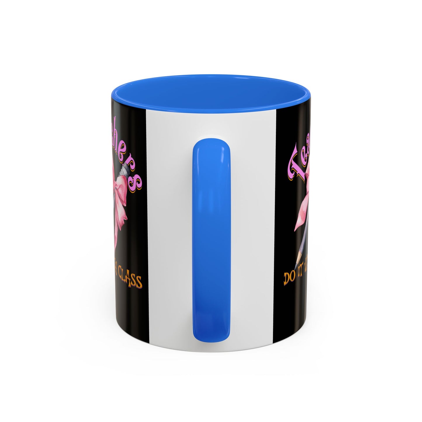 Colorful Mugs (11oz, 15oz), Teacher Appreciation Gift, Cute Gift for Teachers, Coffee Mug for Teachers, Coquette Bow Coffee Mug