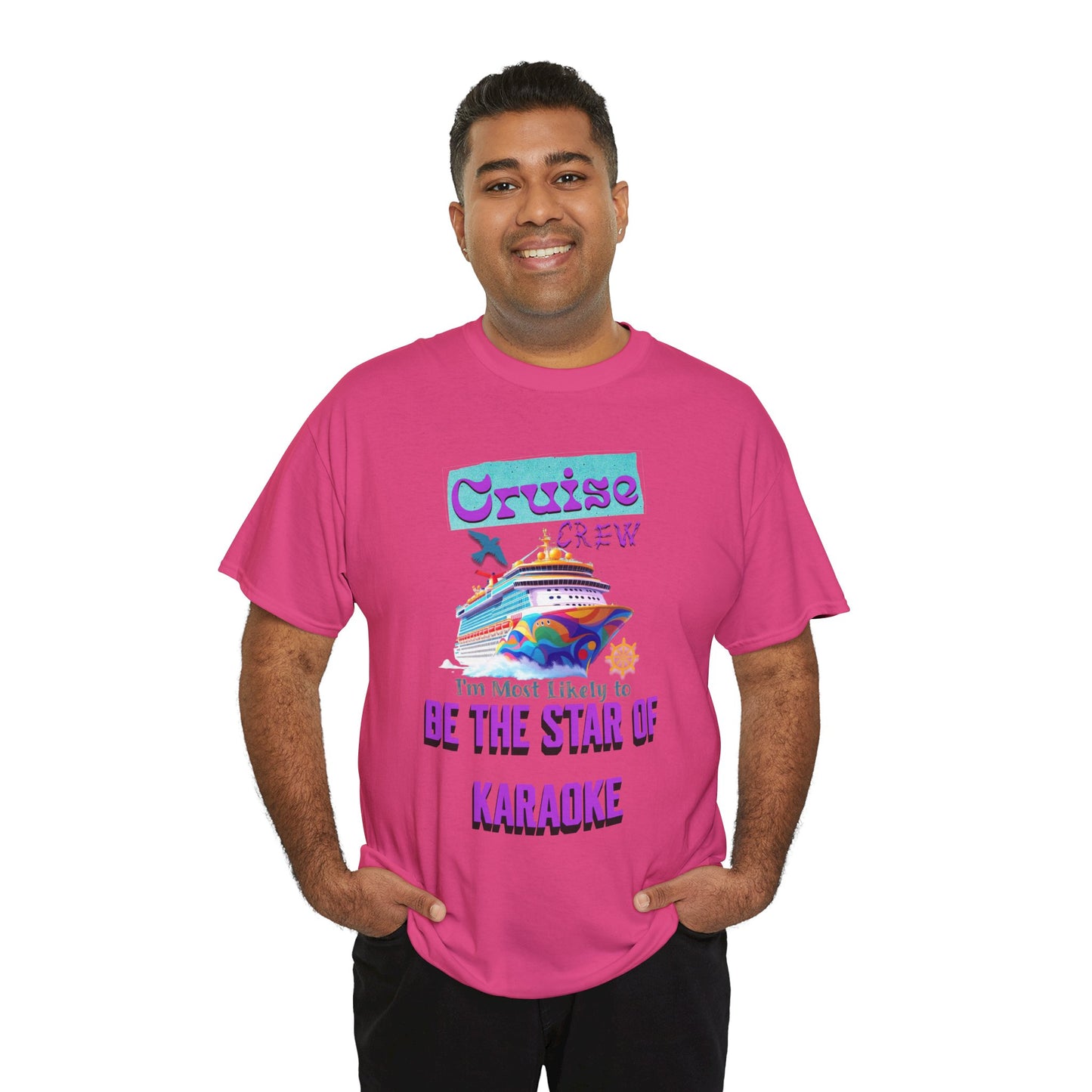 Cruising Karaoke Unisex Tee - Fun Cruise Travel Shirt, Cruise Vacation Outfit, Cruise Summer Party Gear, Gift for Cruise Lovers, Funny Shirt