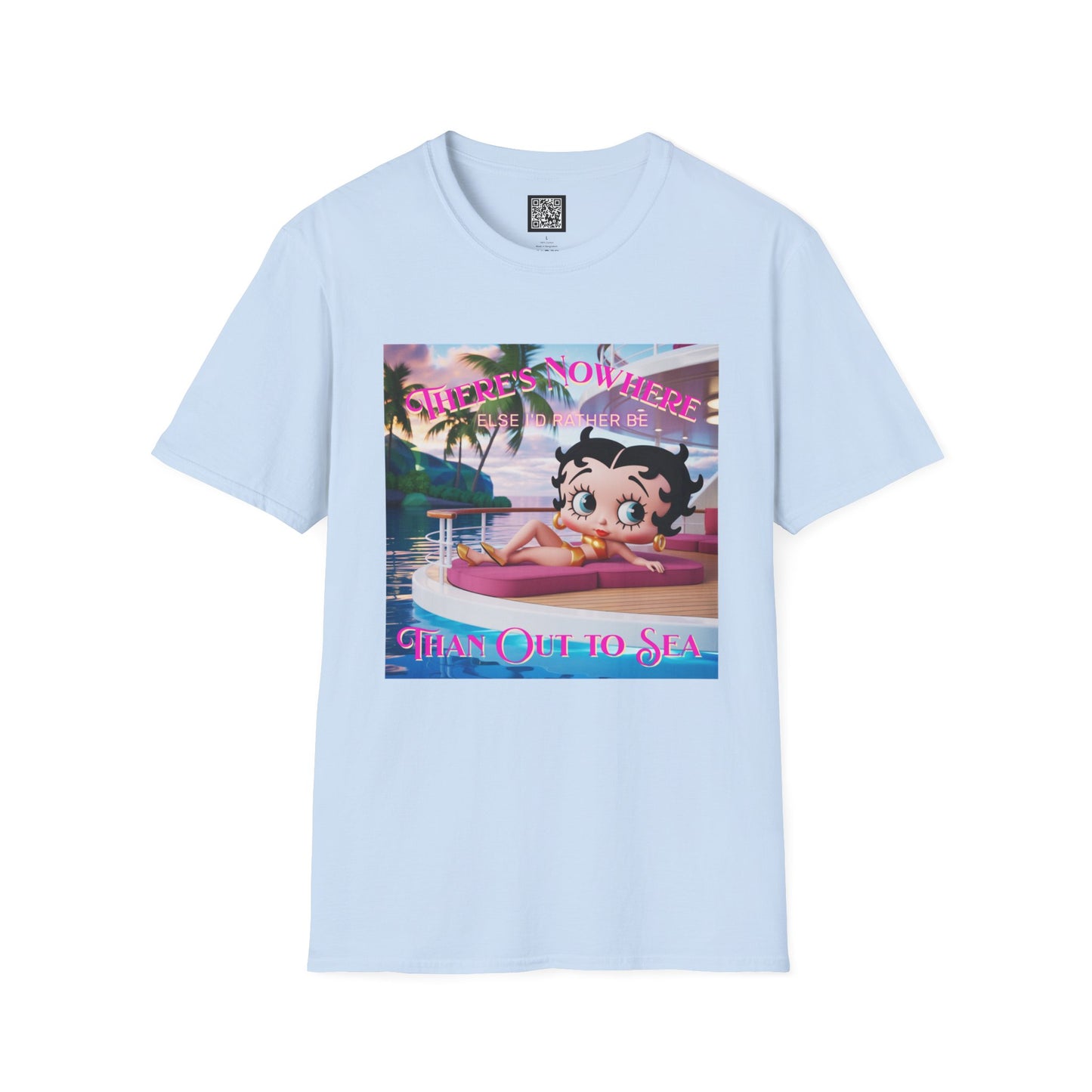 Betty Boop Tropical Unisex T-Shirt, Beach Lover Tee, Summer Vibes Shirt, Retro Cartoon Apparel, Gifts for Her, Fun Vacation Top