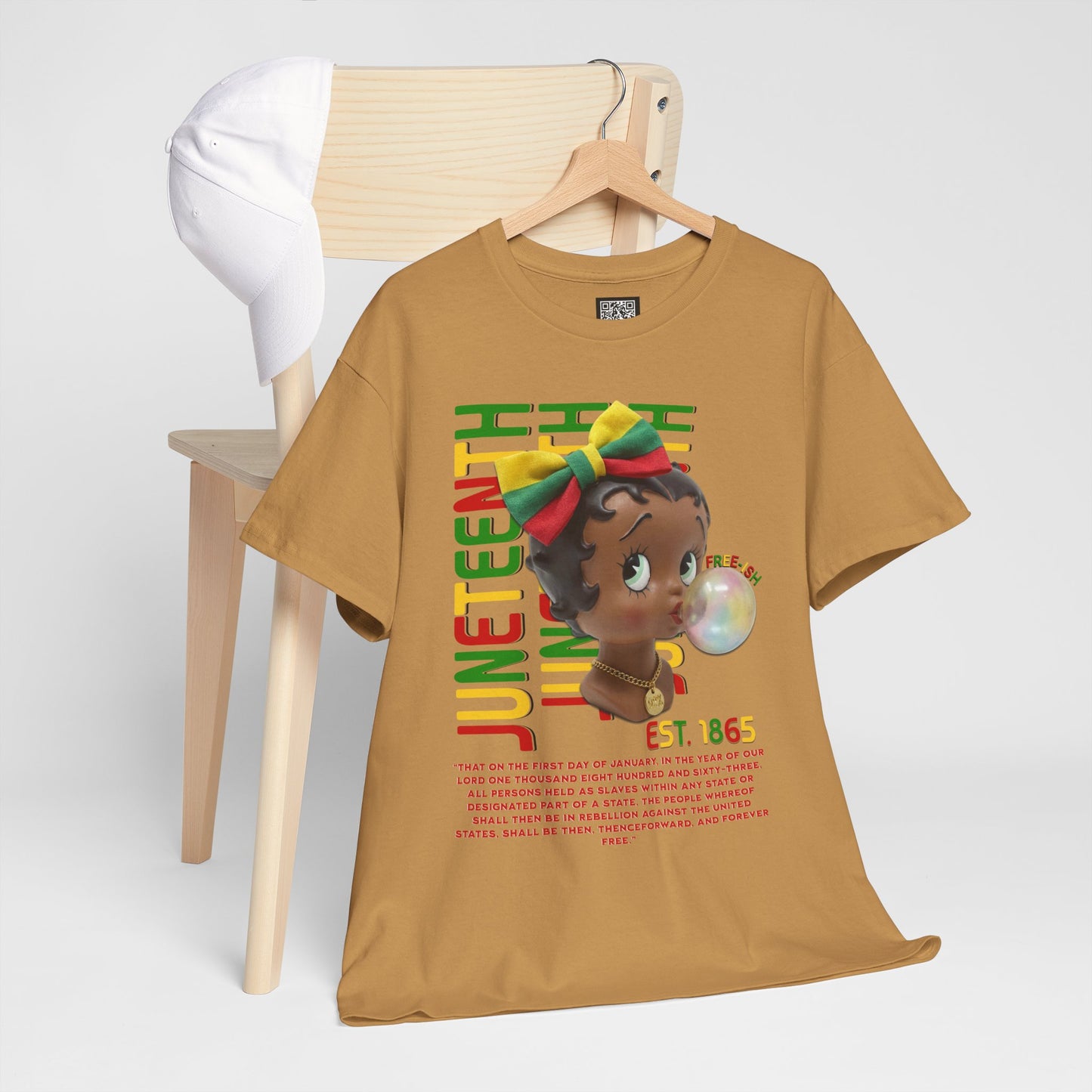 Juneteenth Betty Boop Graphic Tee — "Juneteenth Est. 1865" Celebration T-Shirt