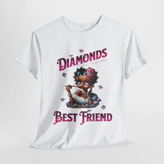 Diamonds Are This Girl's Best Friend, Marilyn Monroe Quote Shirt, Best Friend Tees, Betty Boop I Love Diamonds T-Shirts,