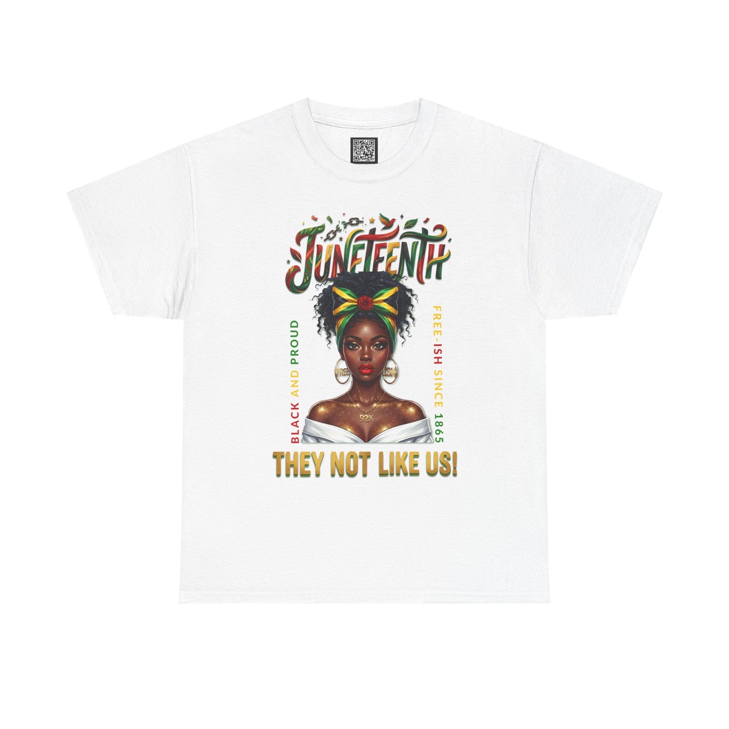 Juneteenth Black and Proud Tee — "They Not Like Us" Black Pride Shirt