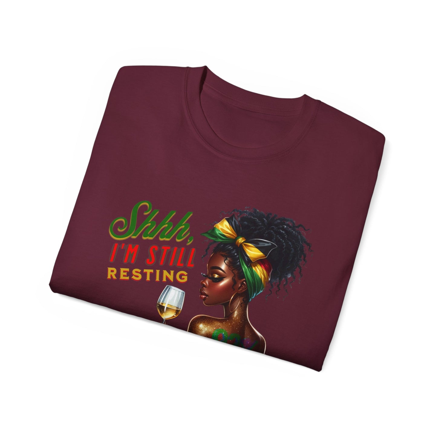 92% Black Women – Shhh, I’m Still Resting Tee, Melanin Magic Shirts, Black Women Empowerment Shirt, Black Excellence Tees, Self-Care & Rest