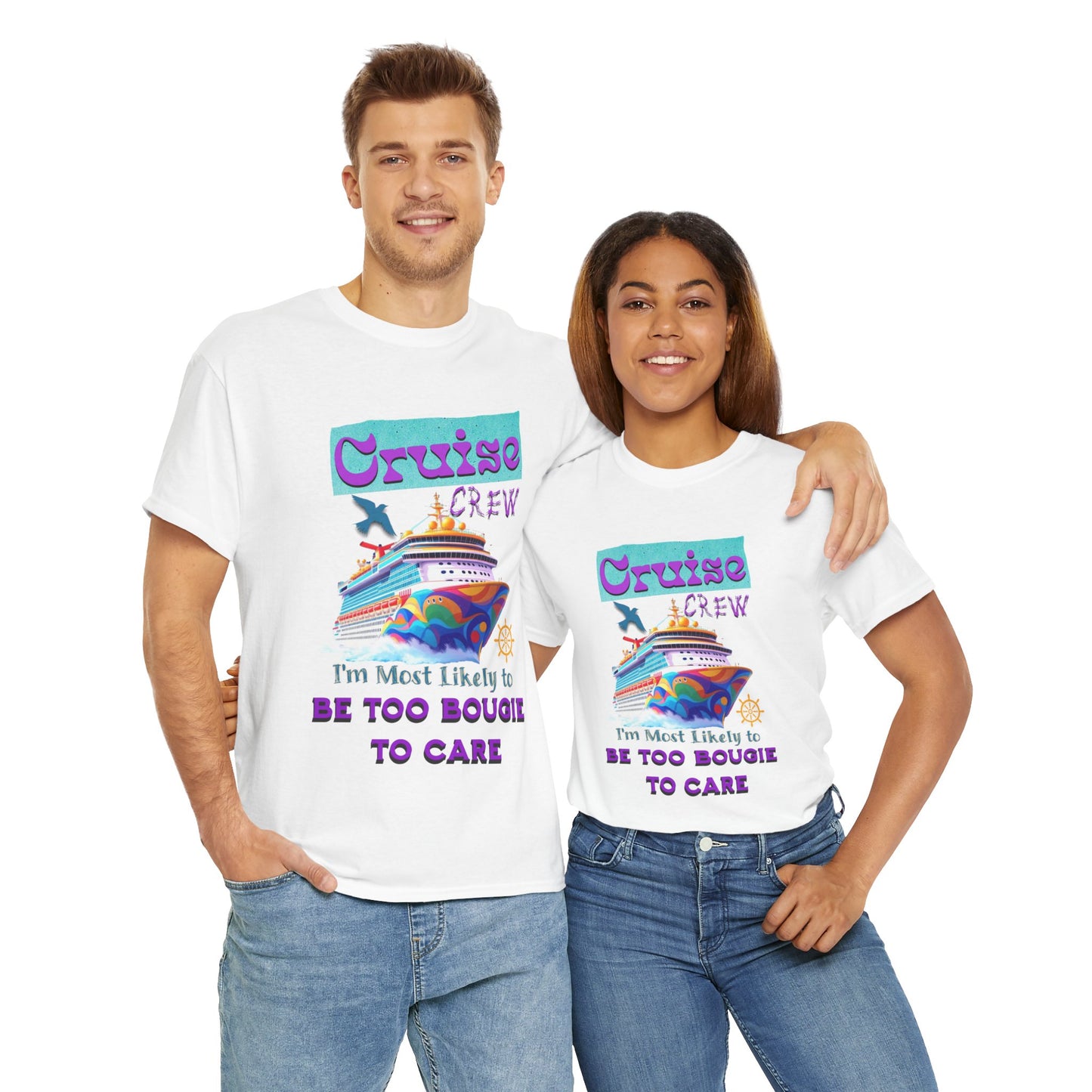 Cruise Crew Tee: Be Too Bougie to Care, Vacation Outfits, Nautical Shirt, Travel Gift, Summer Apparel, T-Shirt for the Bougie One