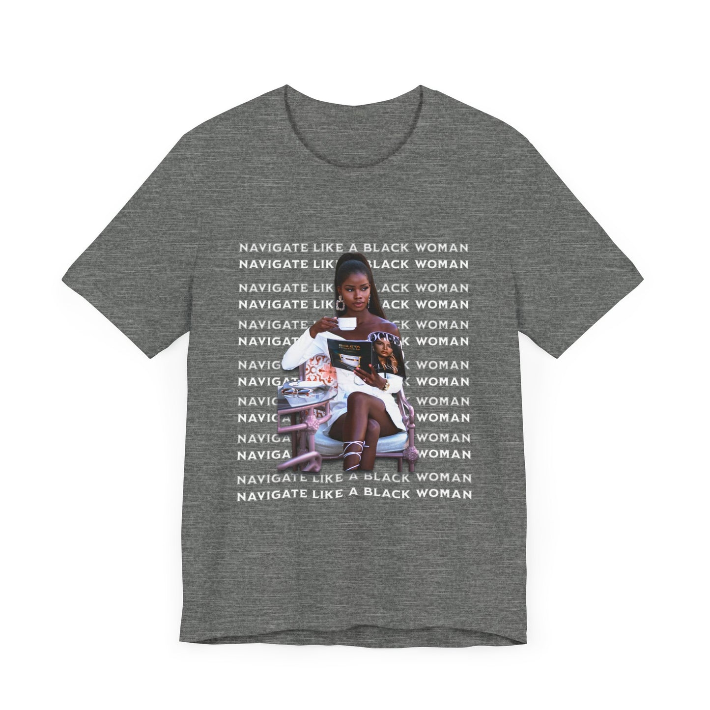 Navigate Like a Black Woman, Black Woman Shirt, 92% Black Woman Club, Black Girl Magic T-Shirts, Black History Month Shirts for Women