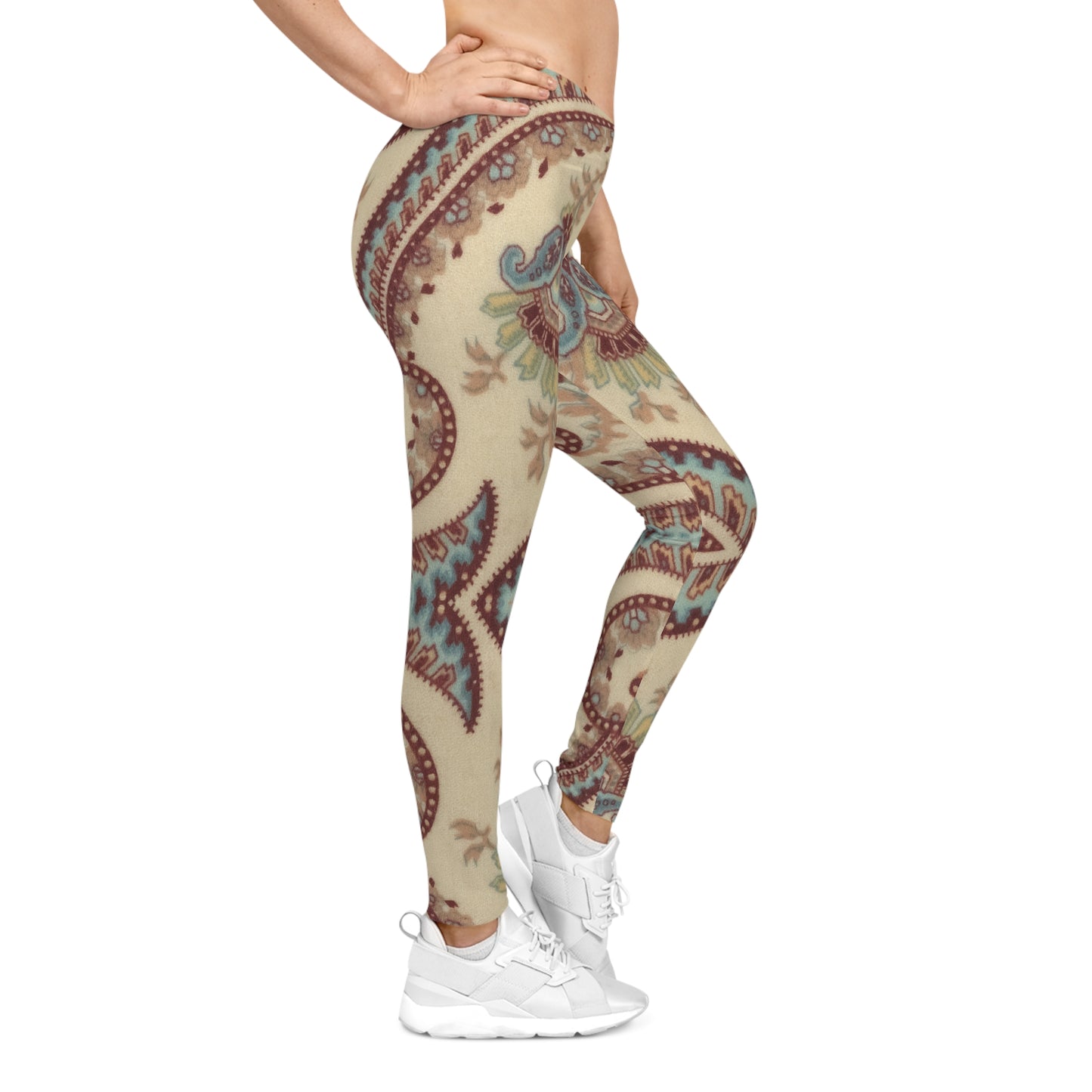 Paisley Boho Leggings — Vintage Floral Bohemian Women's Leggings