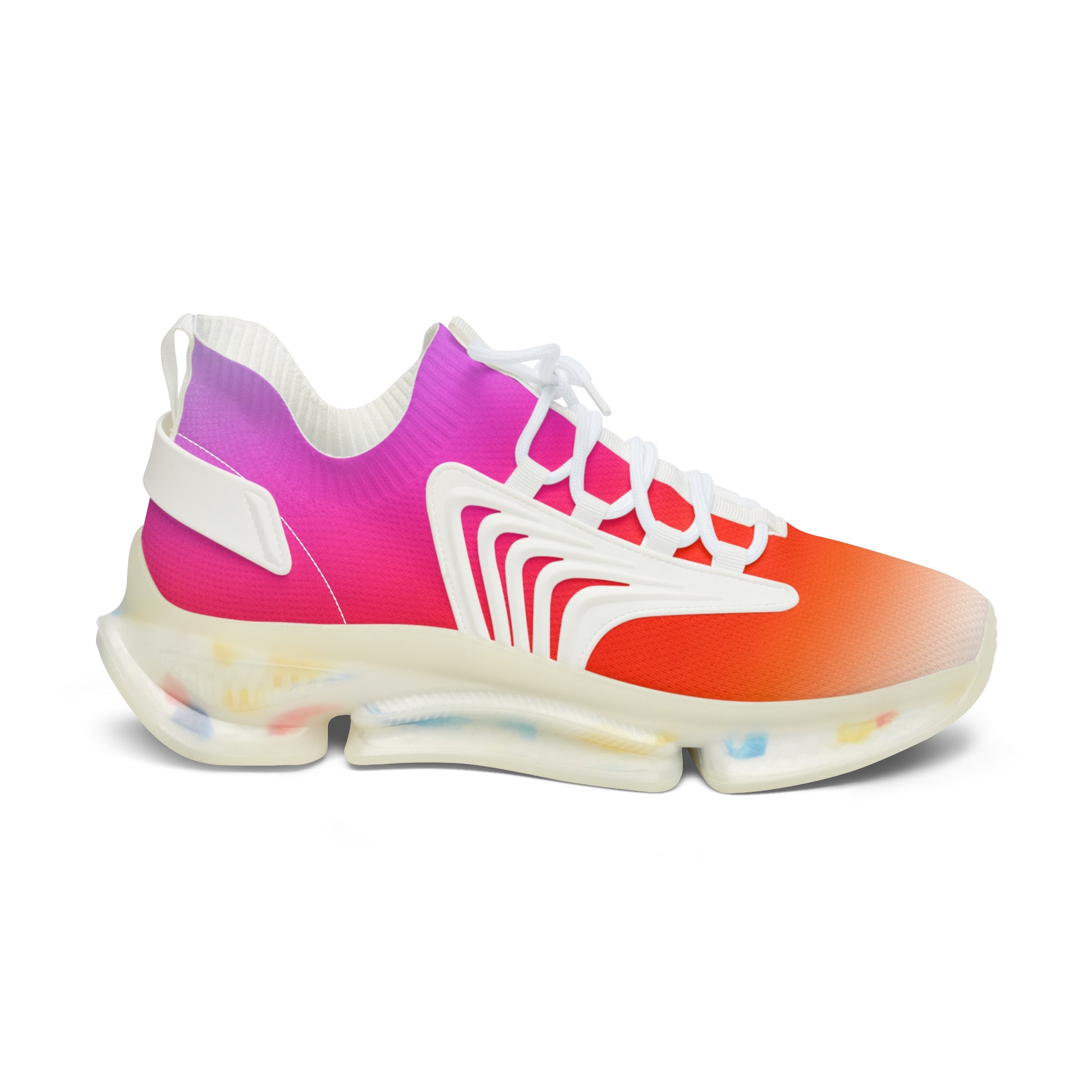 Vibrant Women's Mesh Sneakers, Trendy Athletic Shoes, Breathable Sneakers, Fashion Sneakers, Casual Lifestyle Footwear